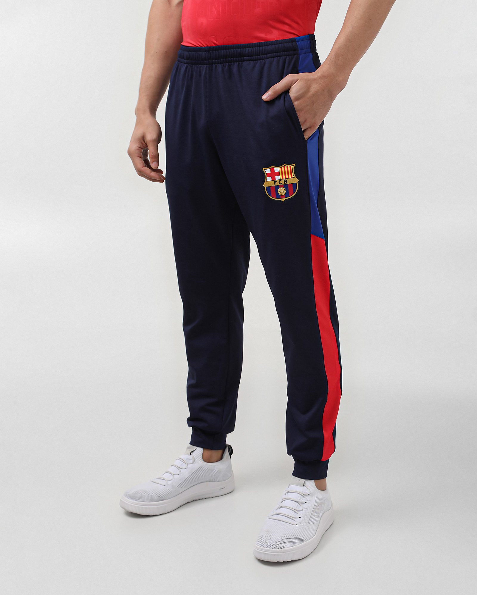 Calça masculina jogger futebol Barcelona azul