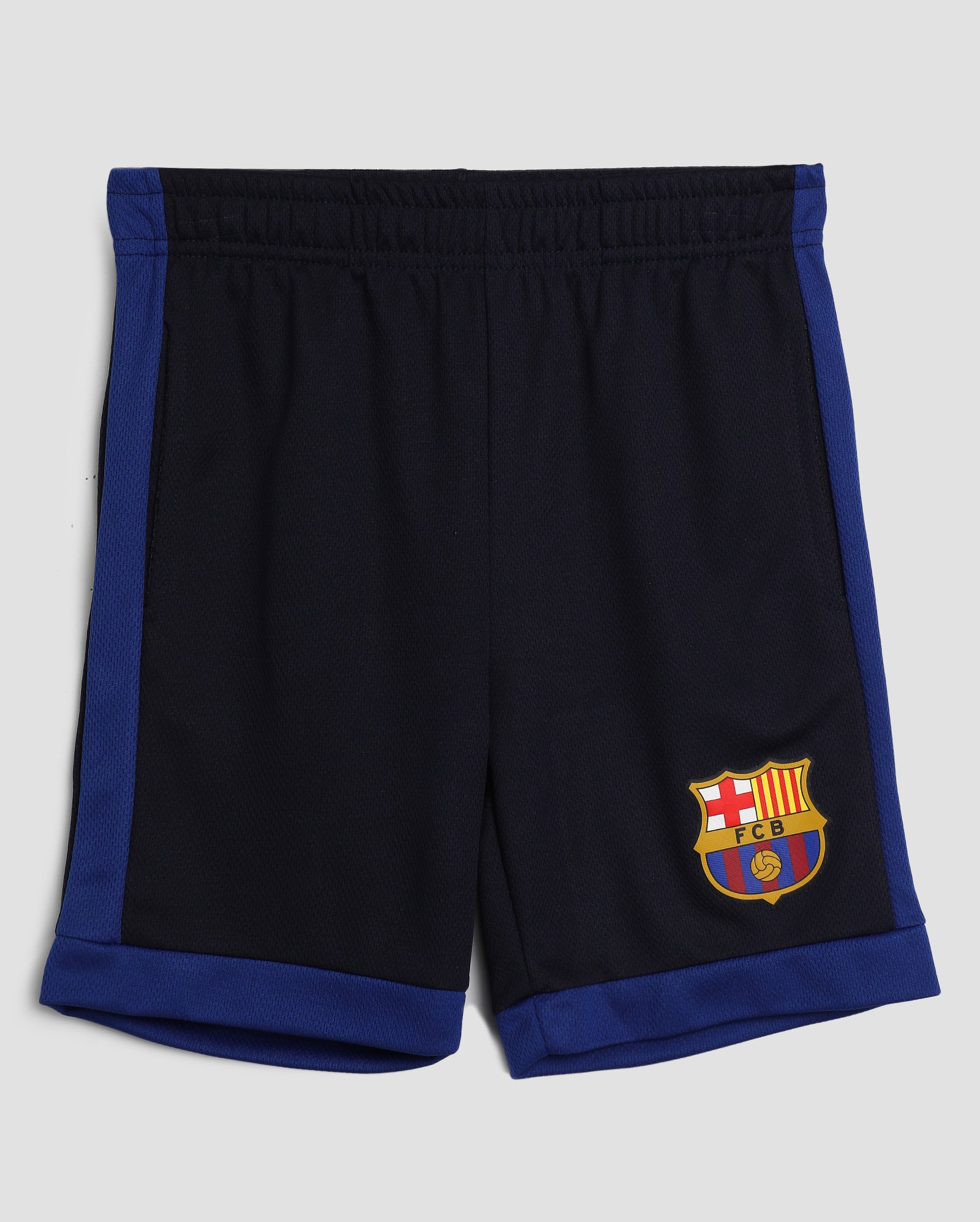 Bermuda infantil futebol clube Barcelona reta 4-10A azul