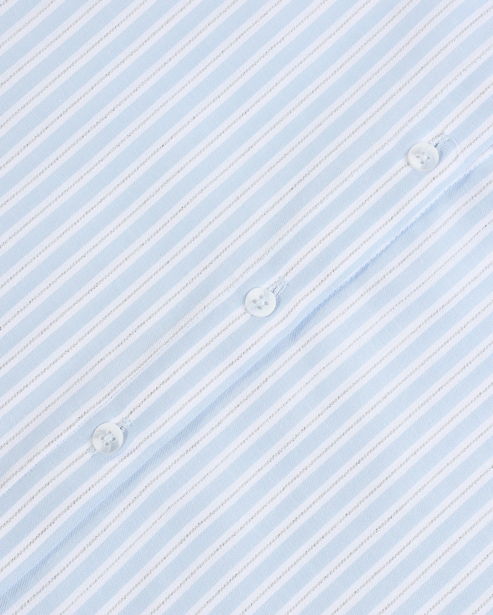 Camisa juvenil manga longa listrada azul | Pool