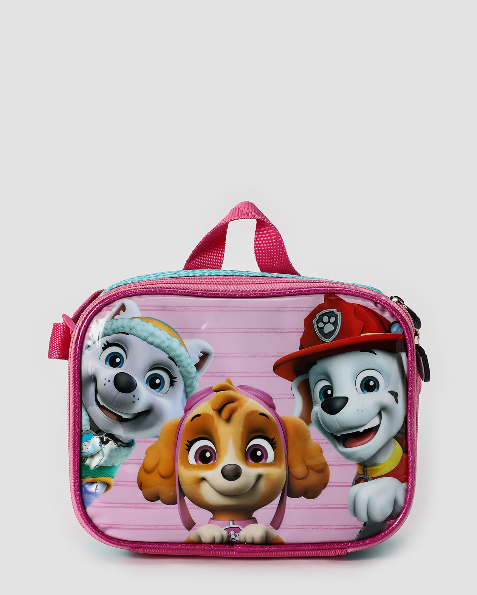 Kit lancheira térmica infantil Patrulha Canina + pote e garrafinha rosa | Paramount