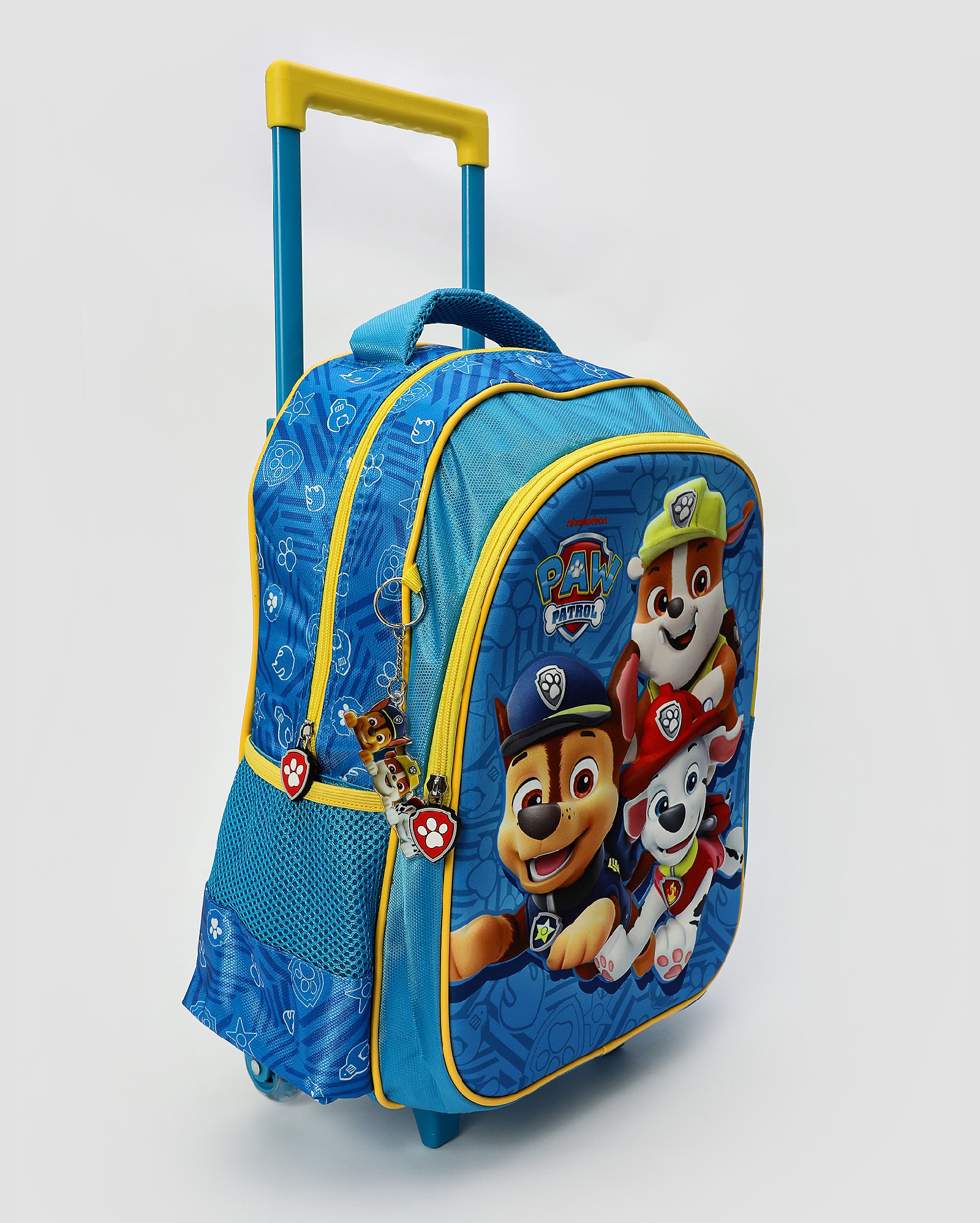 Mochila infantil com rodinhas Patrulha Canina azul | Paramount