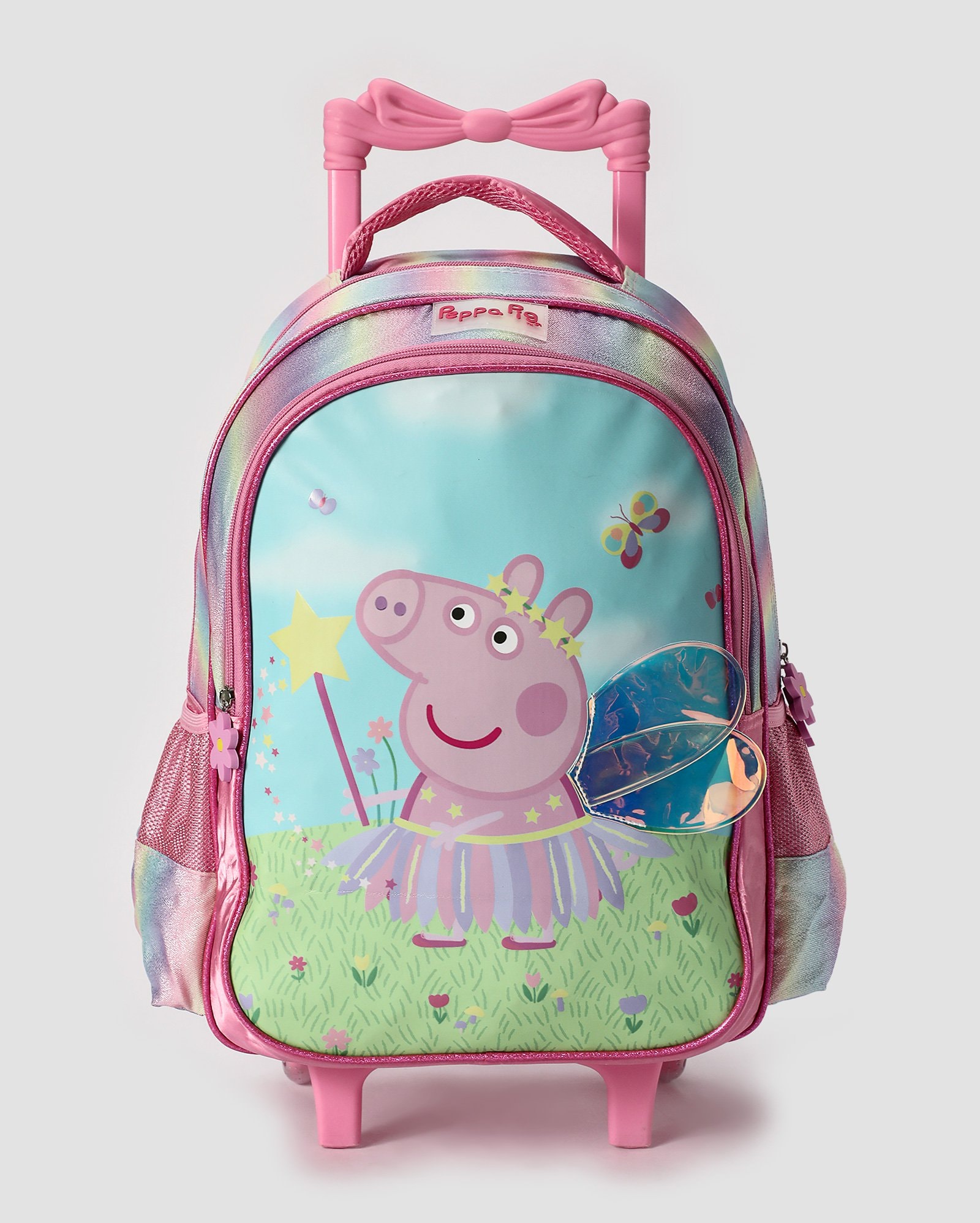 Riachuelo | Mochila infantil com rodinhas Peppa Pig rosa | Hasbro