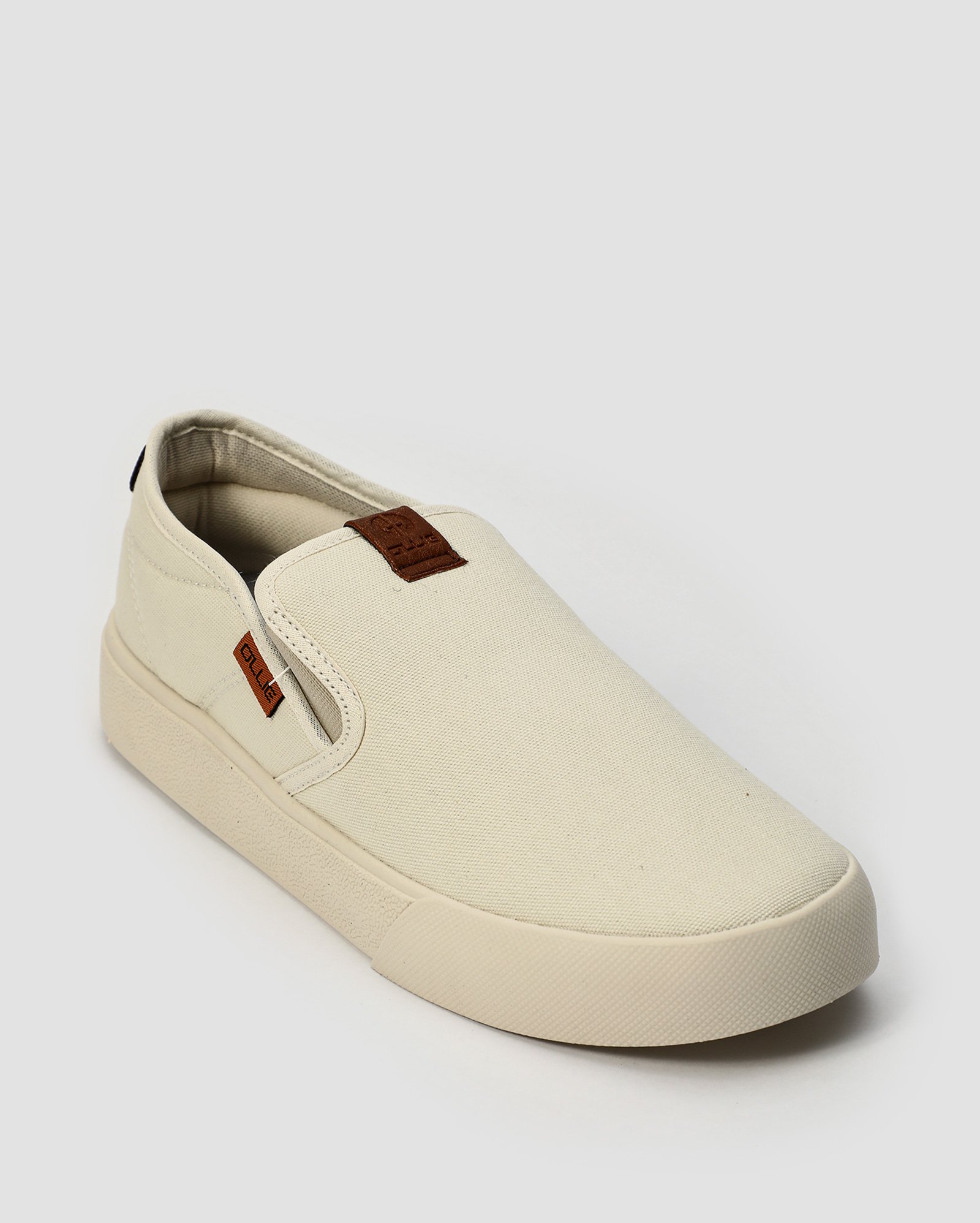 Tênis masculino slip on com elástico Indy bege | Ollie