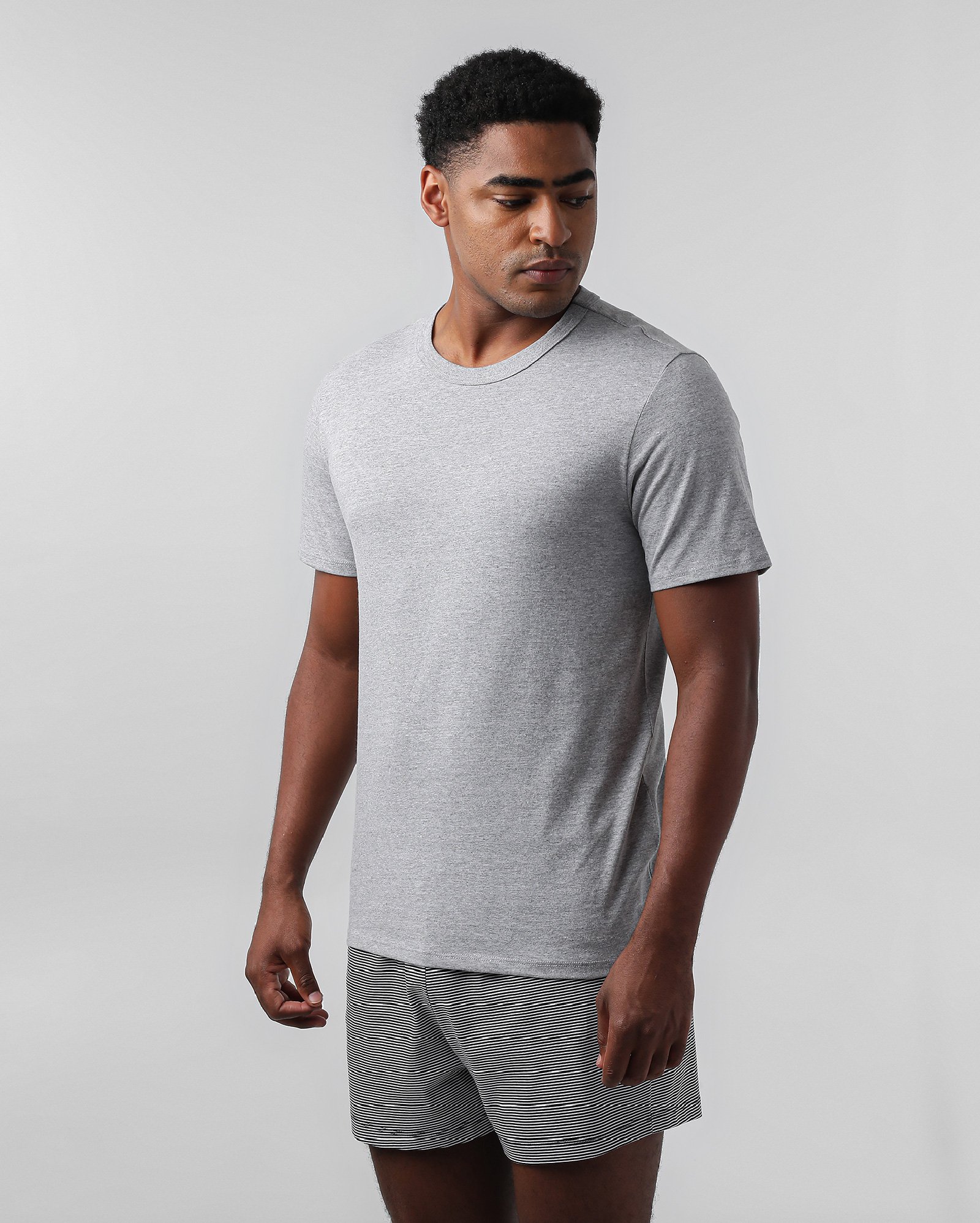 Camiseta de pijama masculina manga curta cinza | Riachuelo