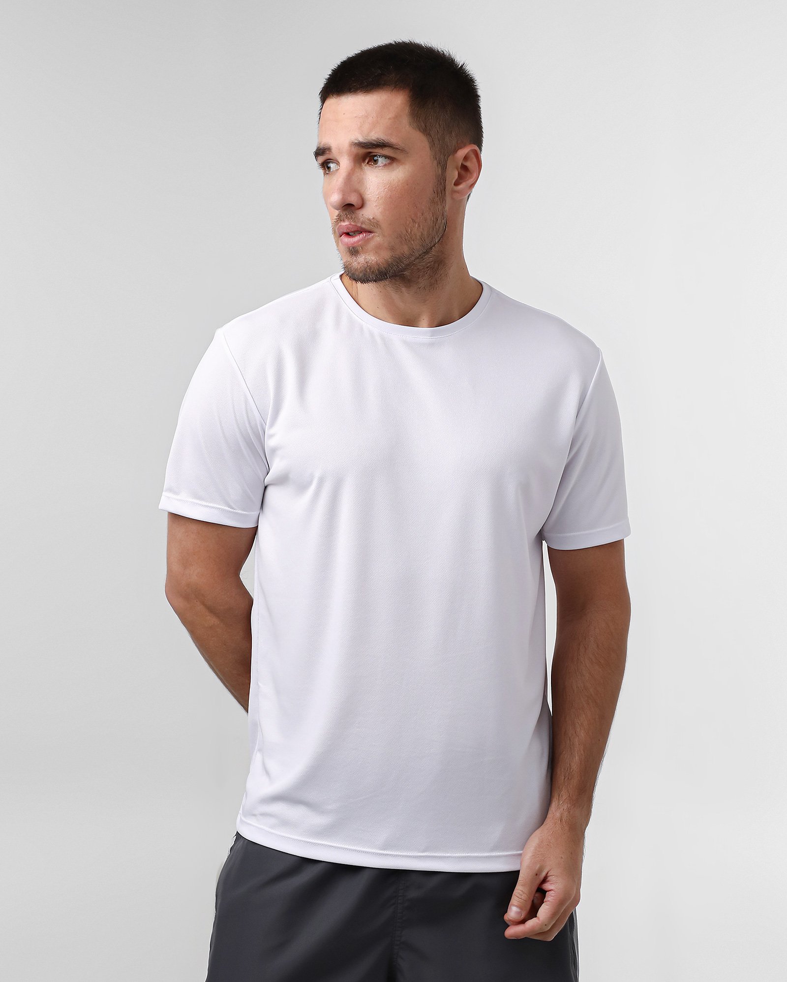 Camiseta esportiva masculina dry - Branco | Body Work