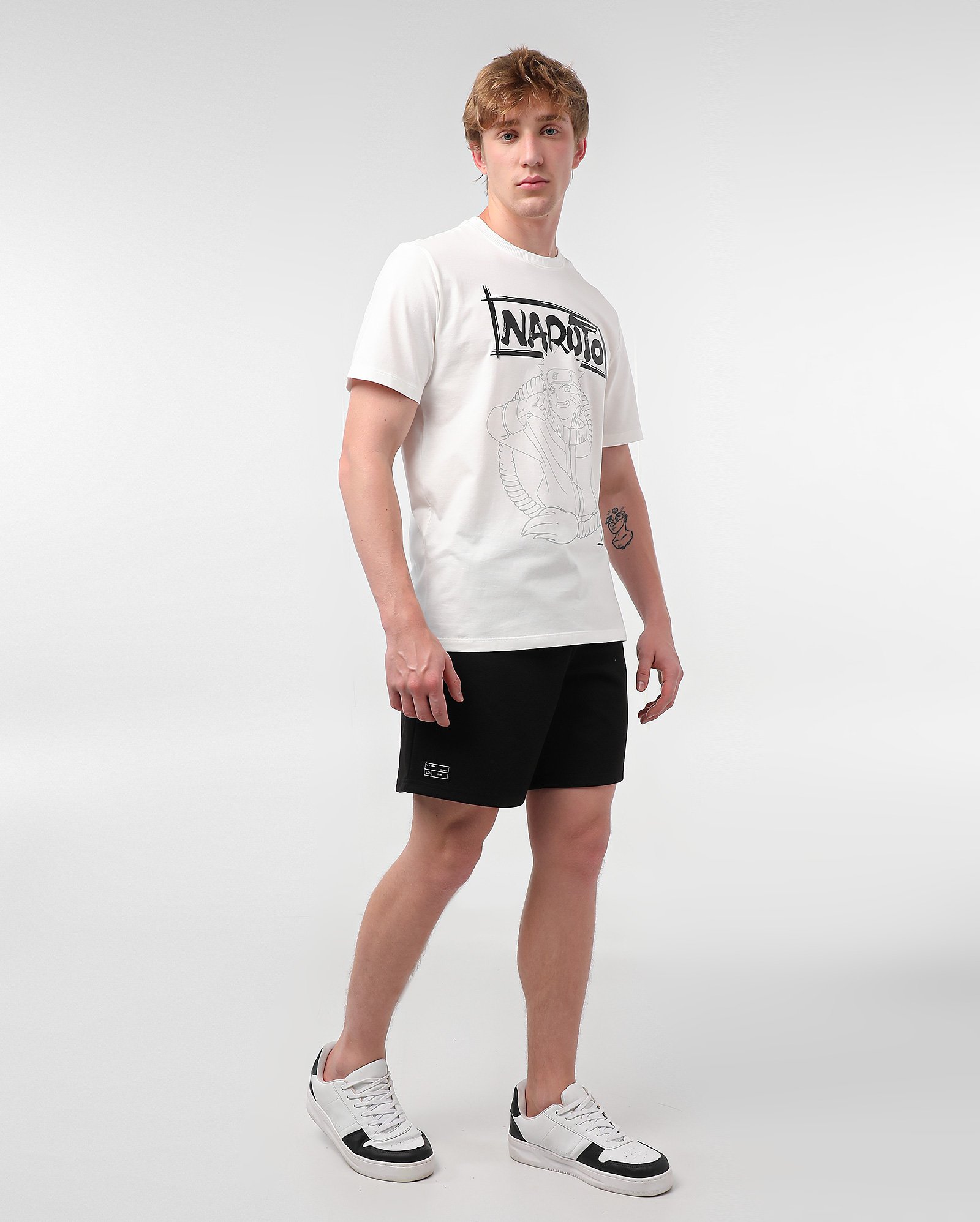 Bermuda de moletom masculina regular com cordão preta | Pool