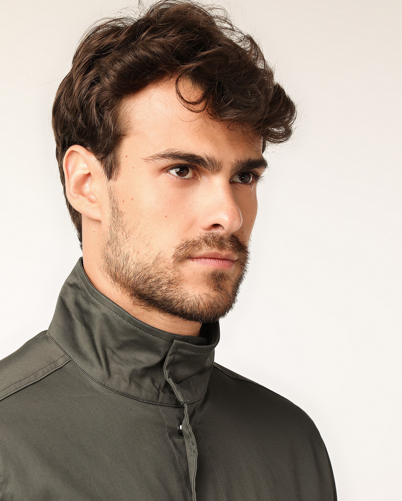 Jaqueta masculina com 4 bolsos cargo cinza — foto 5