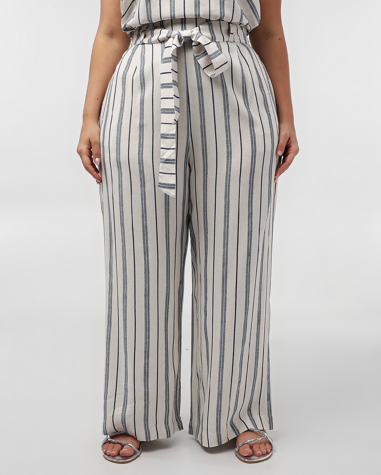 Calça Feminina CalÃ§a Listrada Marisa CalÃ§a Clochard Listrada