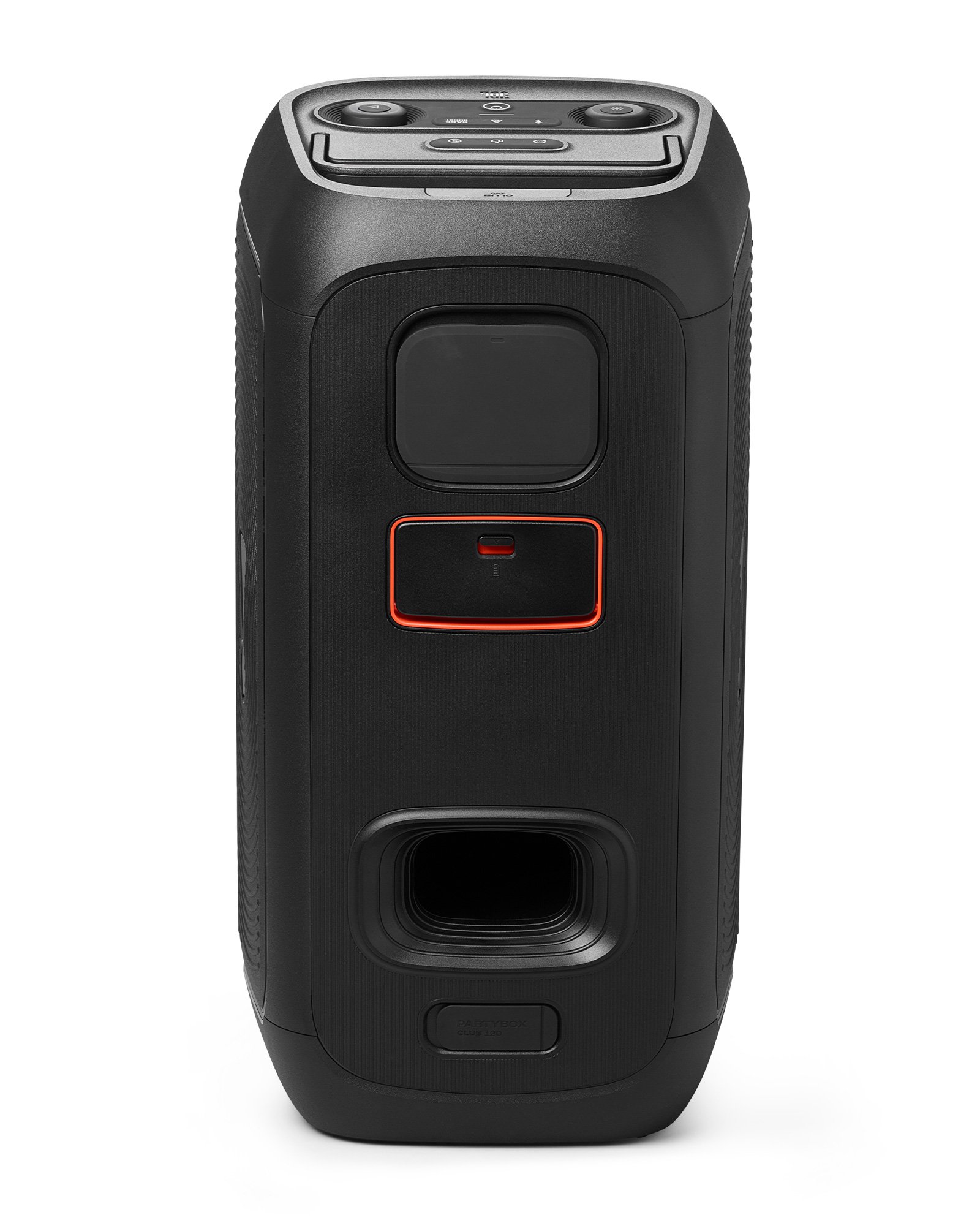 Caixa de som Partybox Club 120 portátil com Bluetooth e luzes preta | JBL