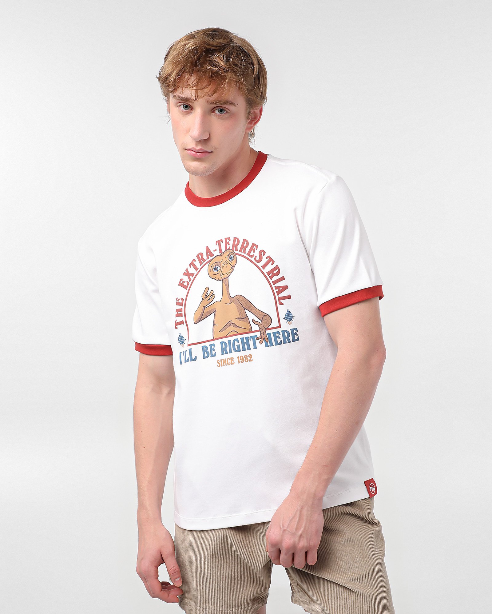 Camiseta masculina regular E.T. 1982 branca | FANLAB