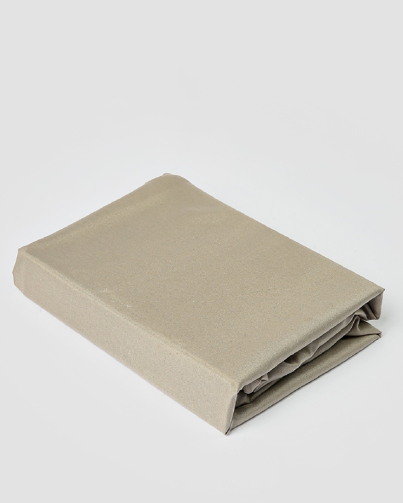 Lençol de cama com elástico de microfibra liso - SOLTEIRO Bege | Casa Riachuelo