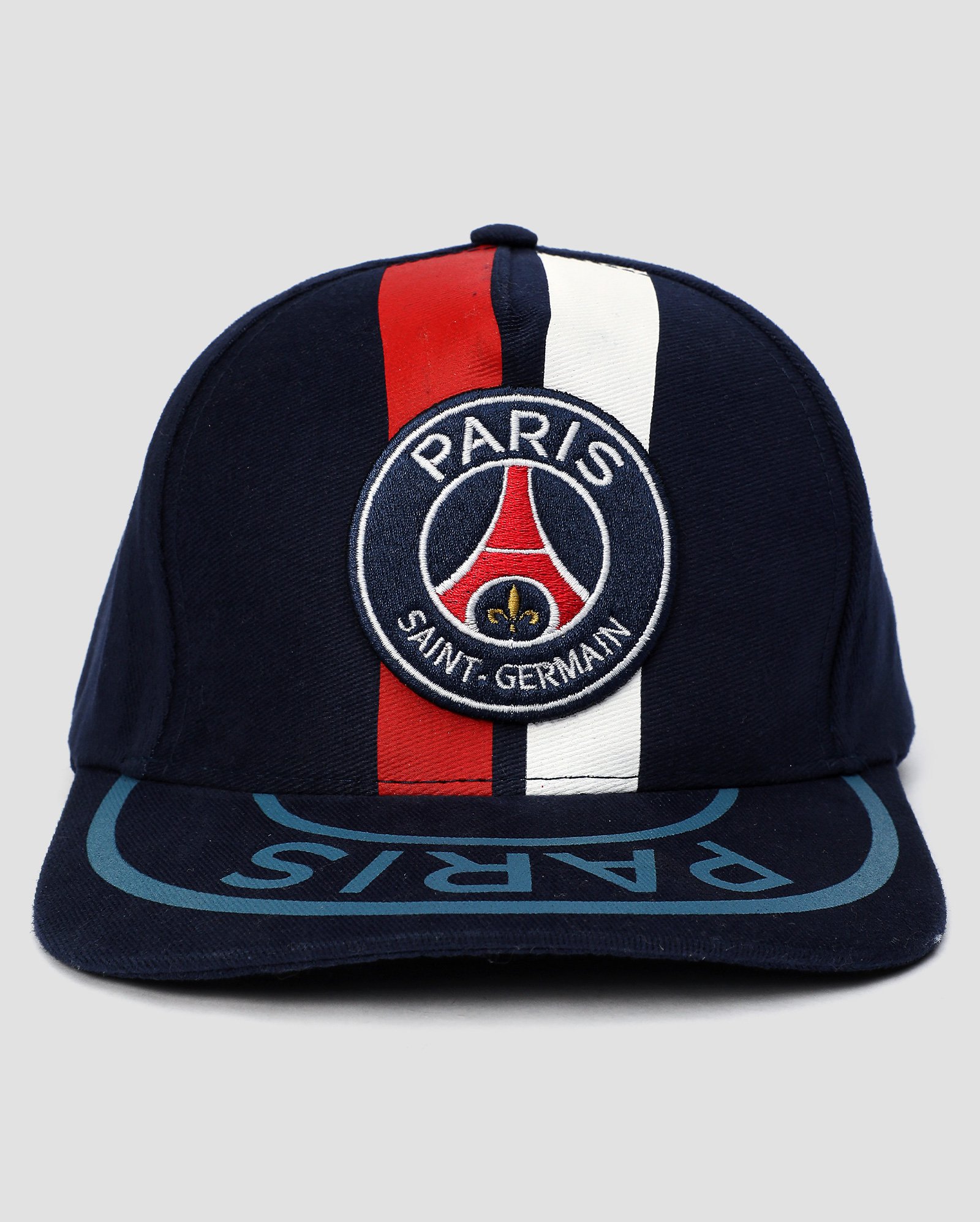 Boné infantil de futebol Paris Saint Germain aba reta azul