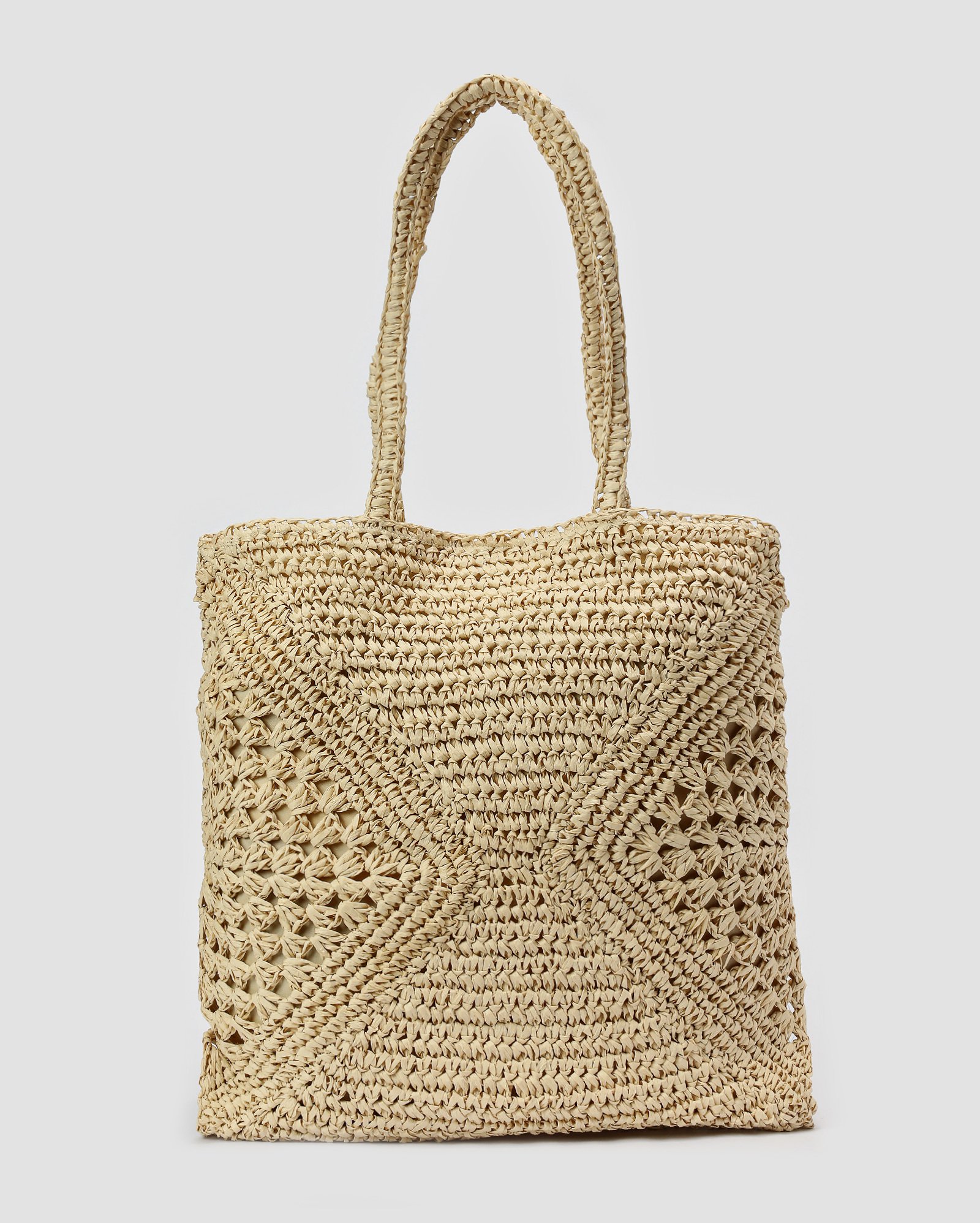 Bolsa de praia tote botão de pressão bege | Accessori by Riachuelo