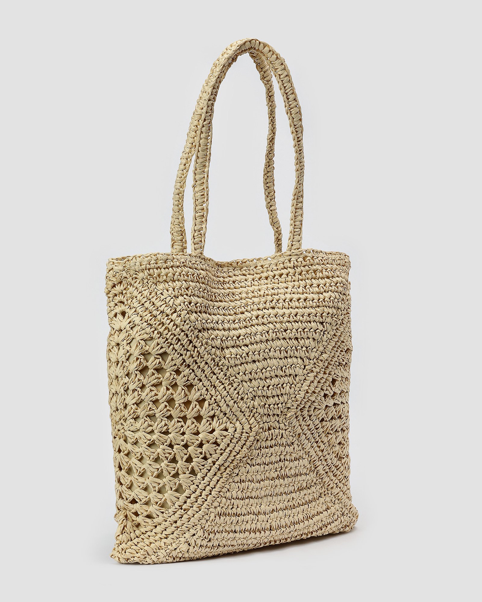 Bolsa de praia tote botão de pressão bege | Accessori by Riachuelo