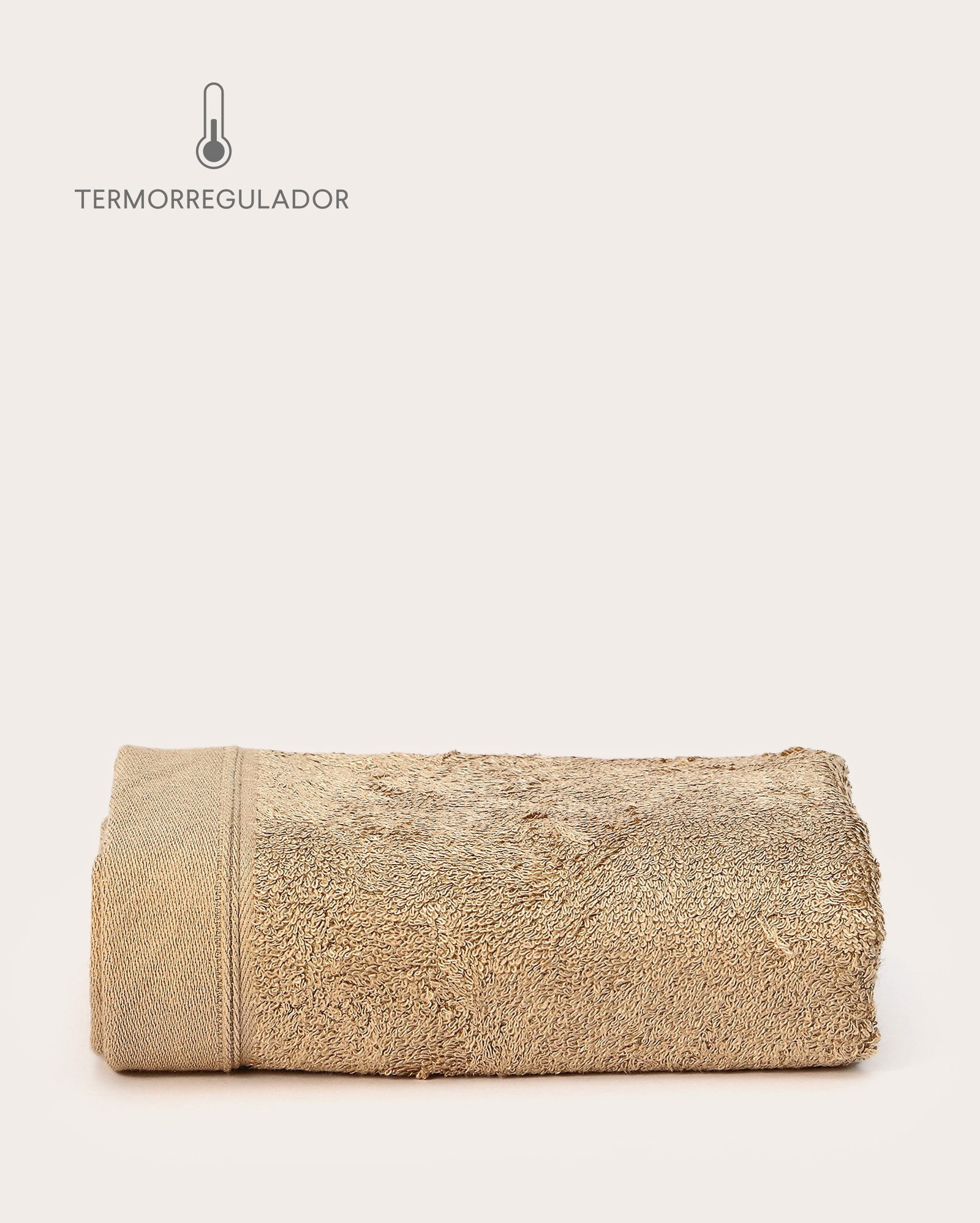 Toalha de rosto bambu básica - Bege | Casa Riachuelo