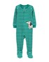Macacão pijama infantil com pezinho patch cachorro verde | Carter's
