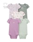 Kit body bebê 5 peças coelho xadrez multicor | Carter's