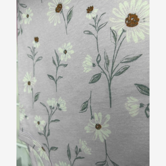 Kit body bebê 5 peças coelho xadrez multicor | Carter's