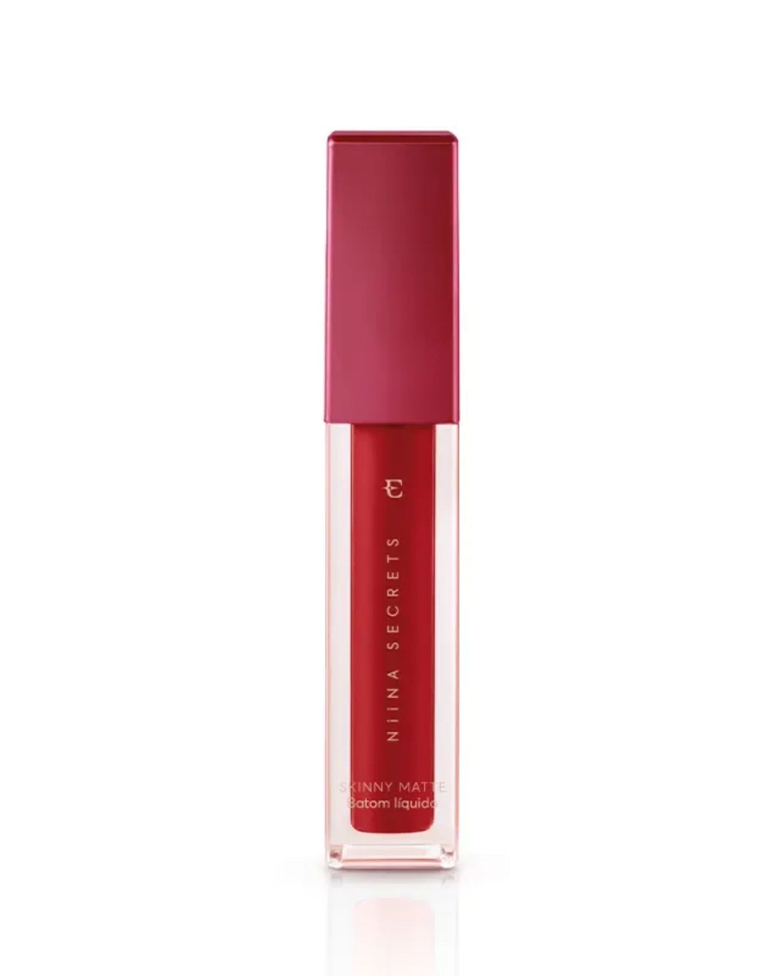 Batom líquido Skinny Matte 5ml vermelho hibisco | Niina Secrets