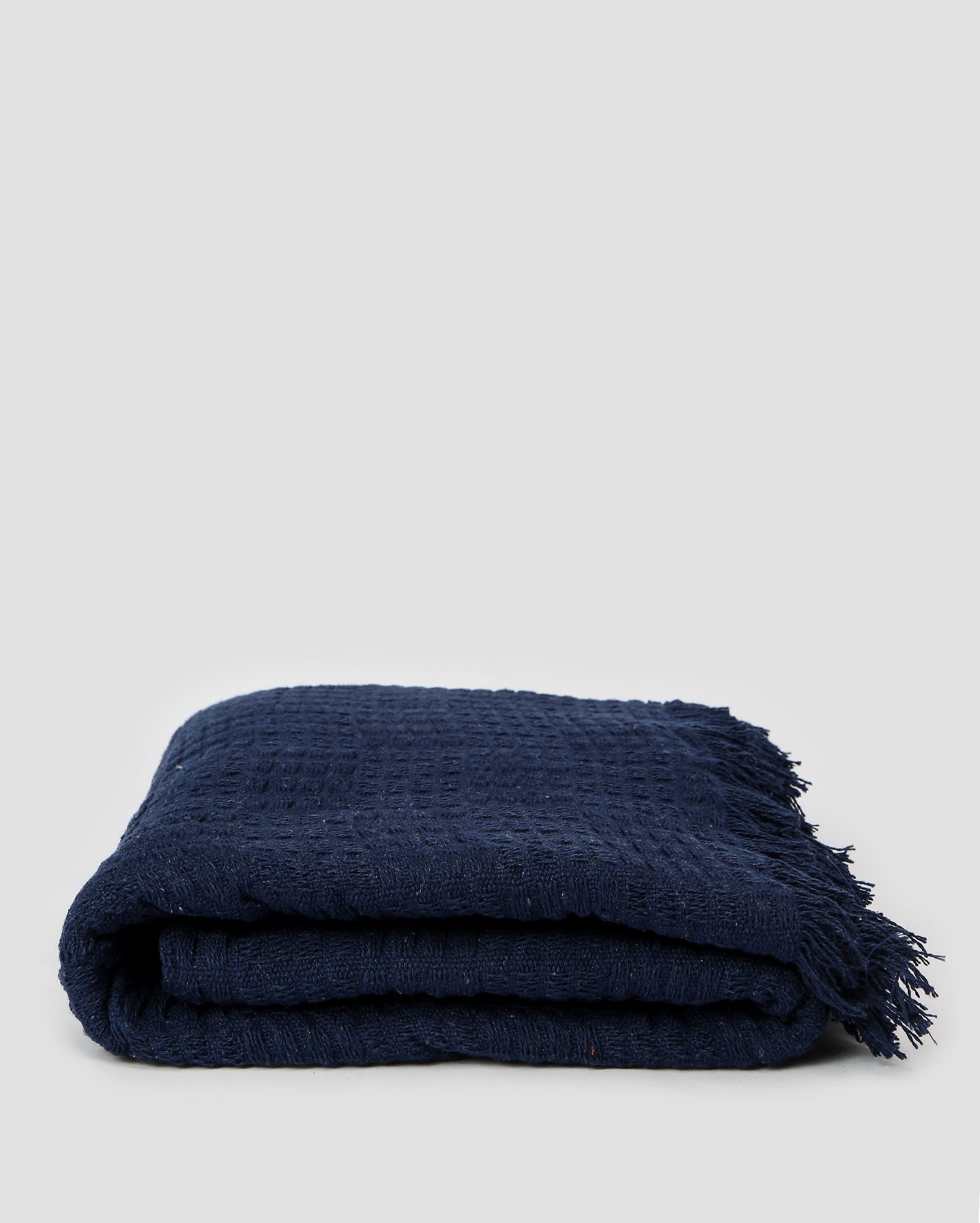 Manta decorativa para sofá Escocia 120x140cm - Azul Escuro | Casa Riachuelo