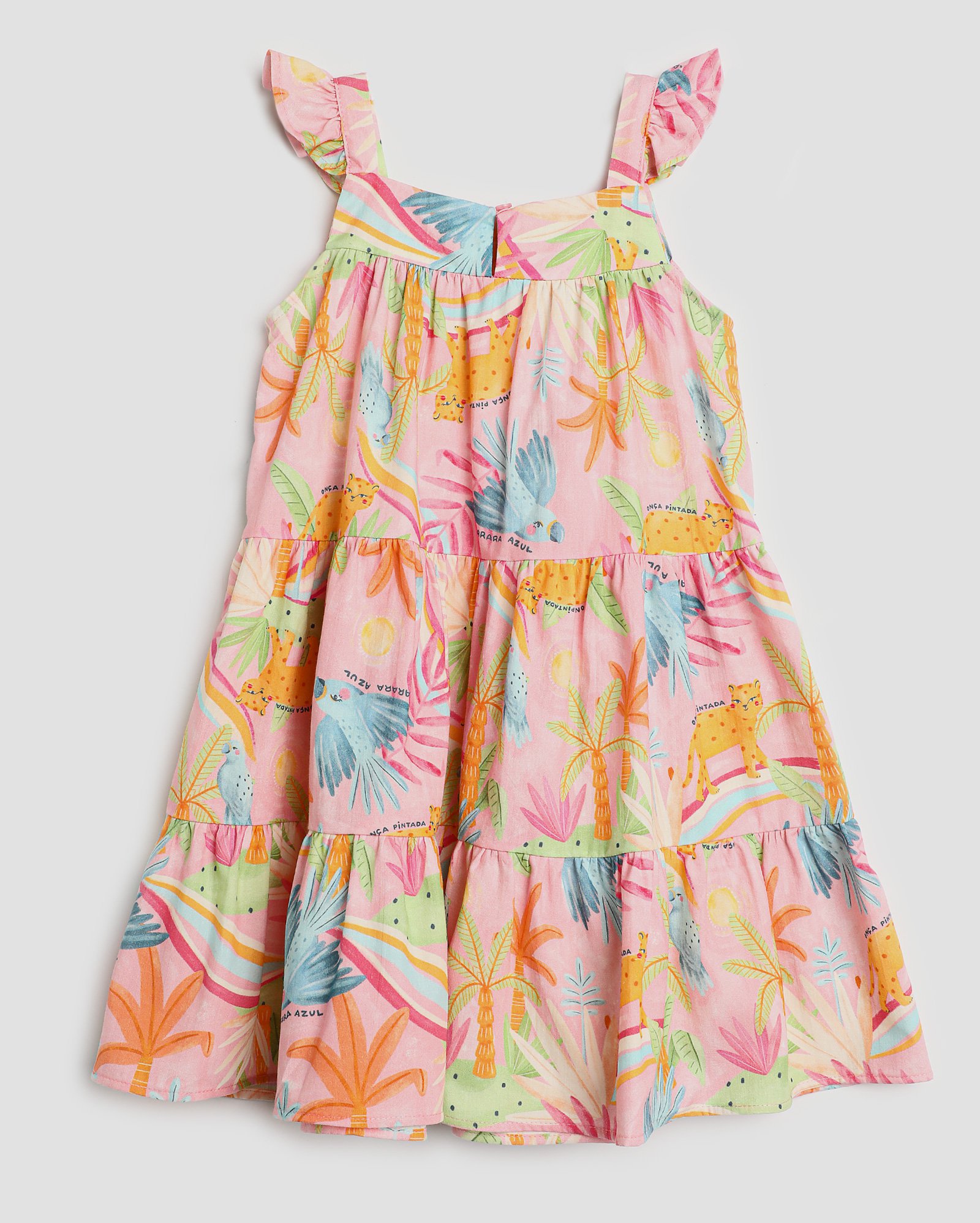 Vestido infantil 3 marias araras 4-10A rosa | Pool Kids