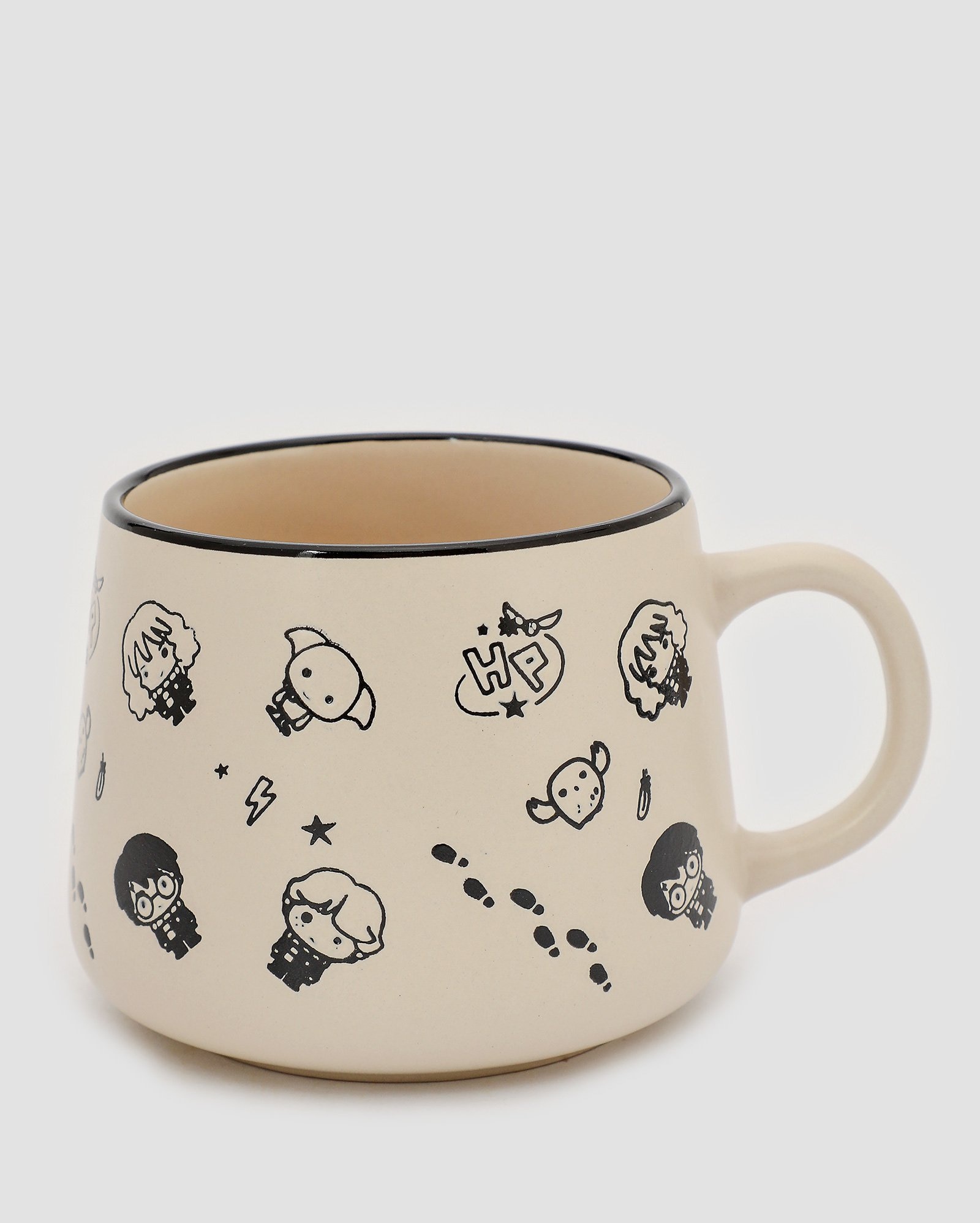 Caneca de cerâmica moma Harry Potter 500ml bege | Zona Criativa