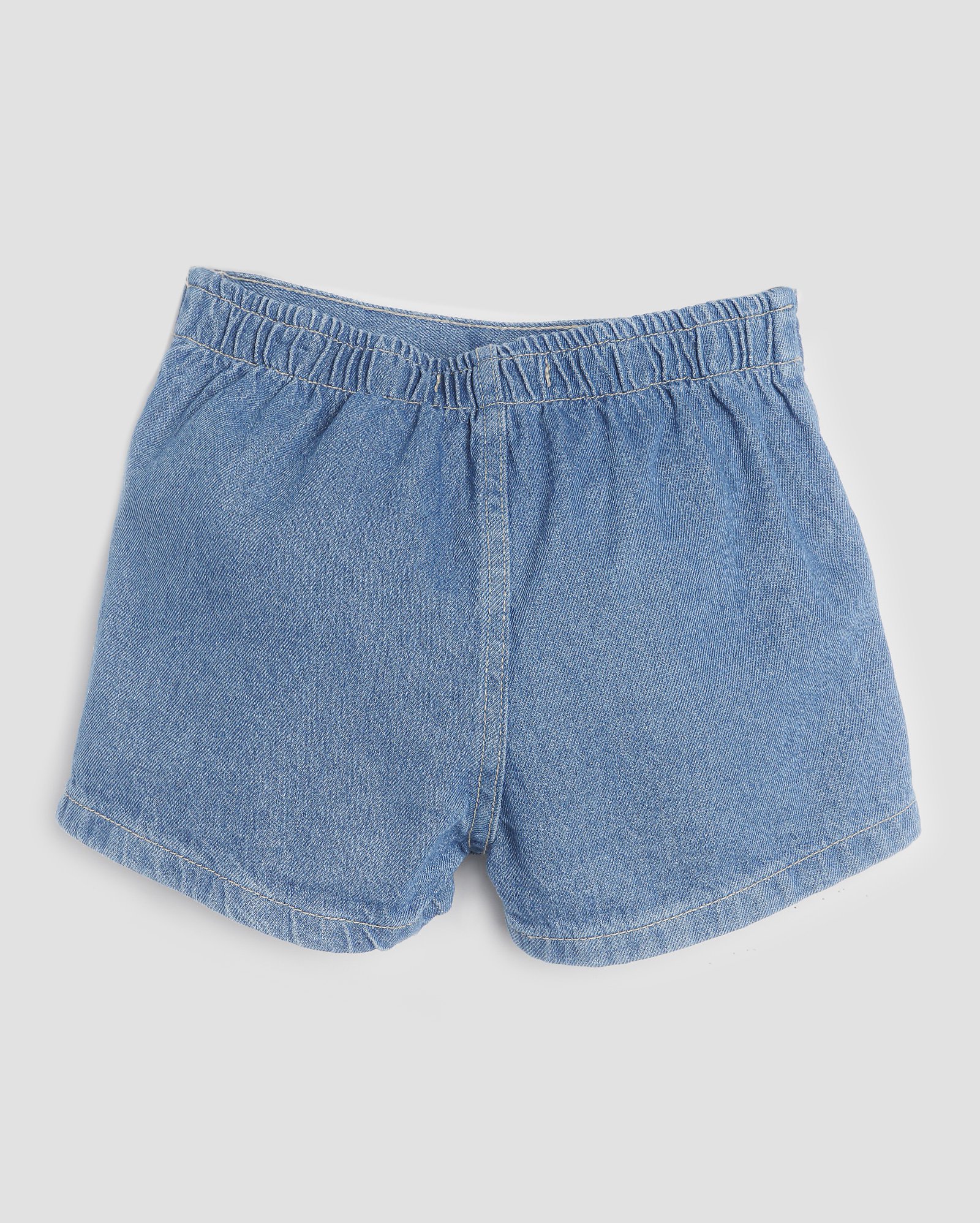 Short-saia jeans infantil transpassado 4-10A - Jeans Médio | Pool Kids
