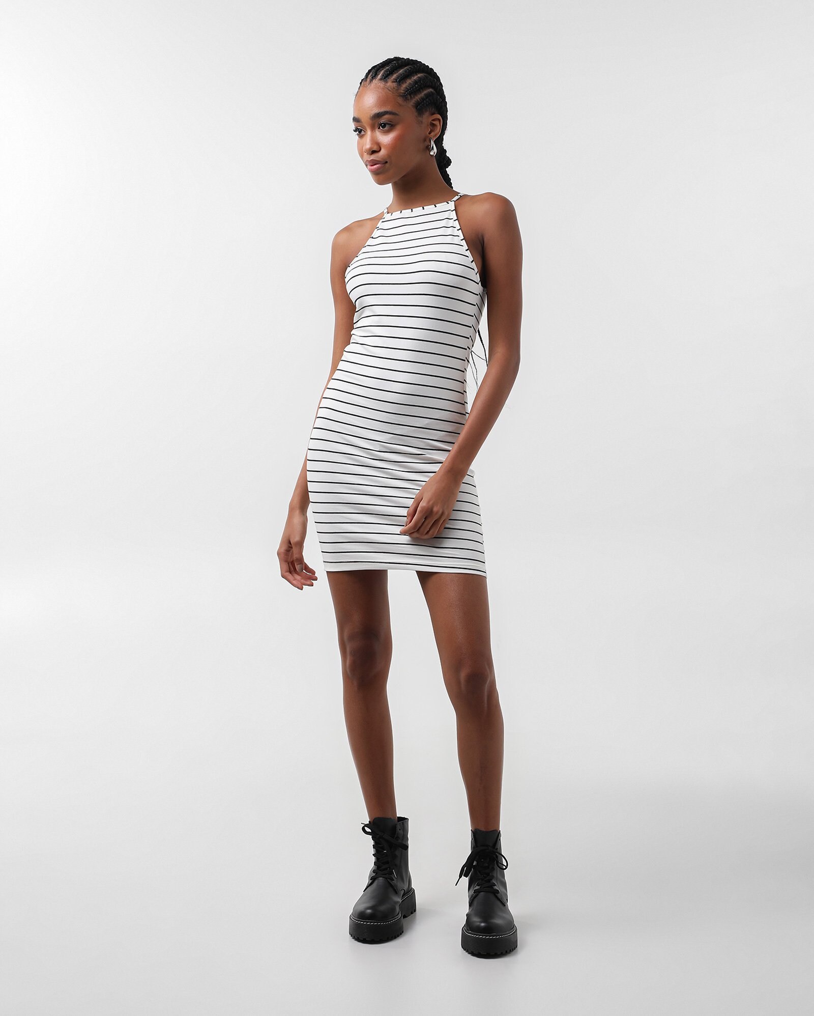 Vestido curto tubinho alças finas - Branco — foto 5