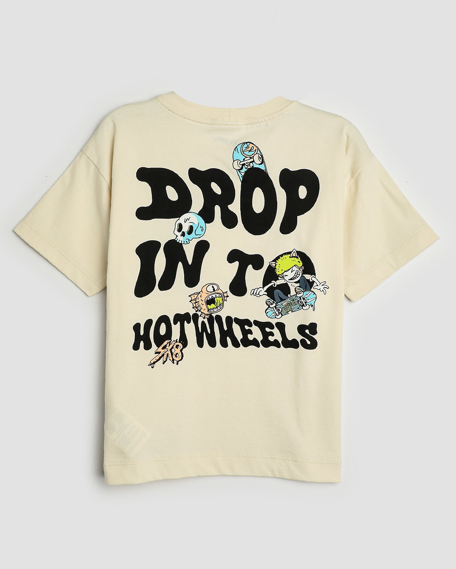 Riachuelo | Camiseta infantil challenge Hot Wheels 1-4A bege | Mattel