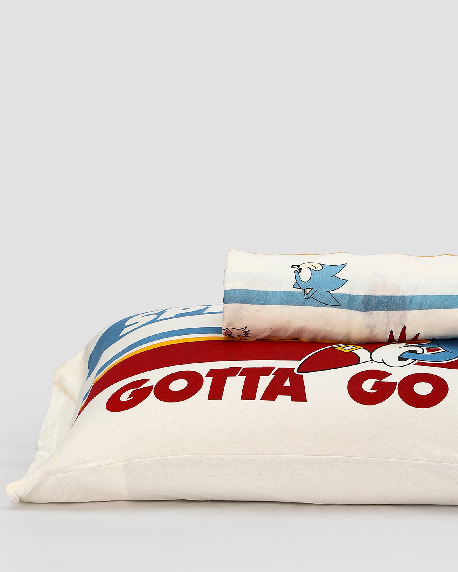 Jogo de cama solteiro 2 peças malha Sonic branco | Casa Riachuelo