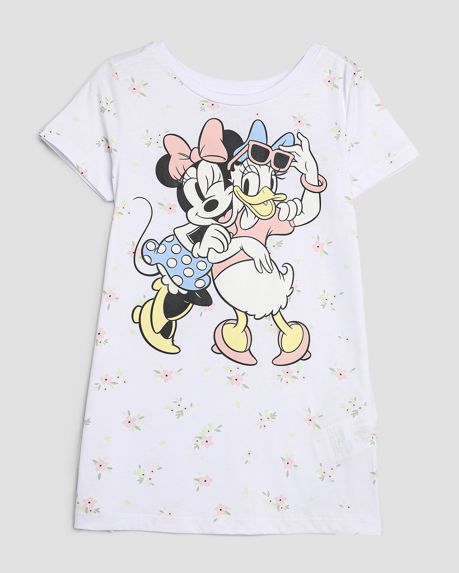 Camisola infantil floral Minnie e Margarida 2-6A branca | Disney