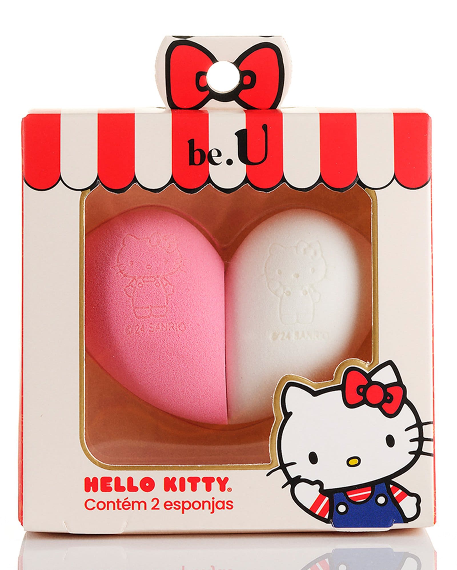 Kit esponja 2 unidades Hello Kitty multicor | be.U + Sanrio