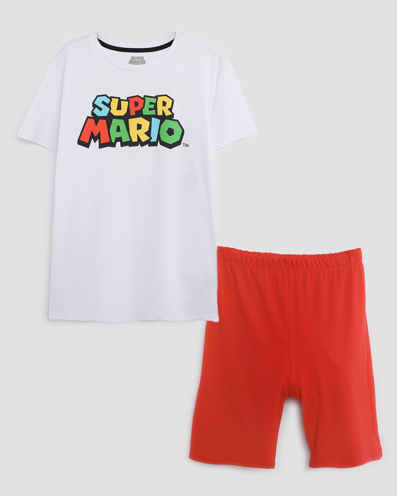 Pijama curto infantil Super Mario Bros 6-14A multicor | Nintendo