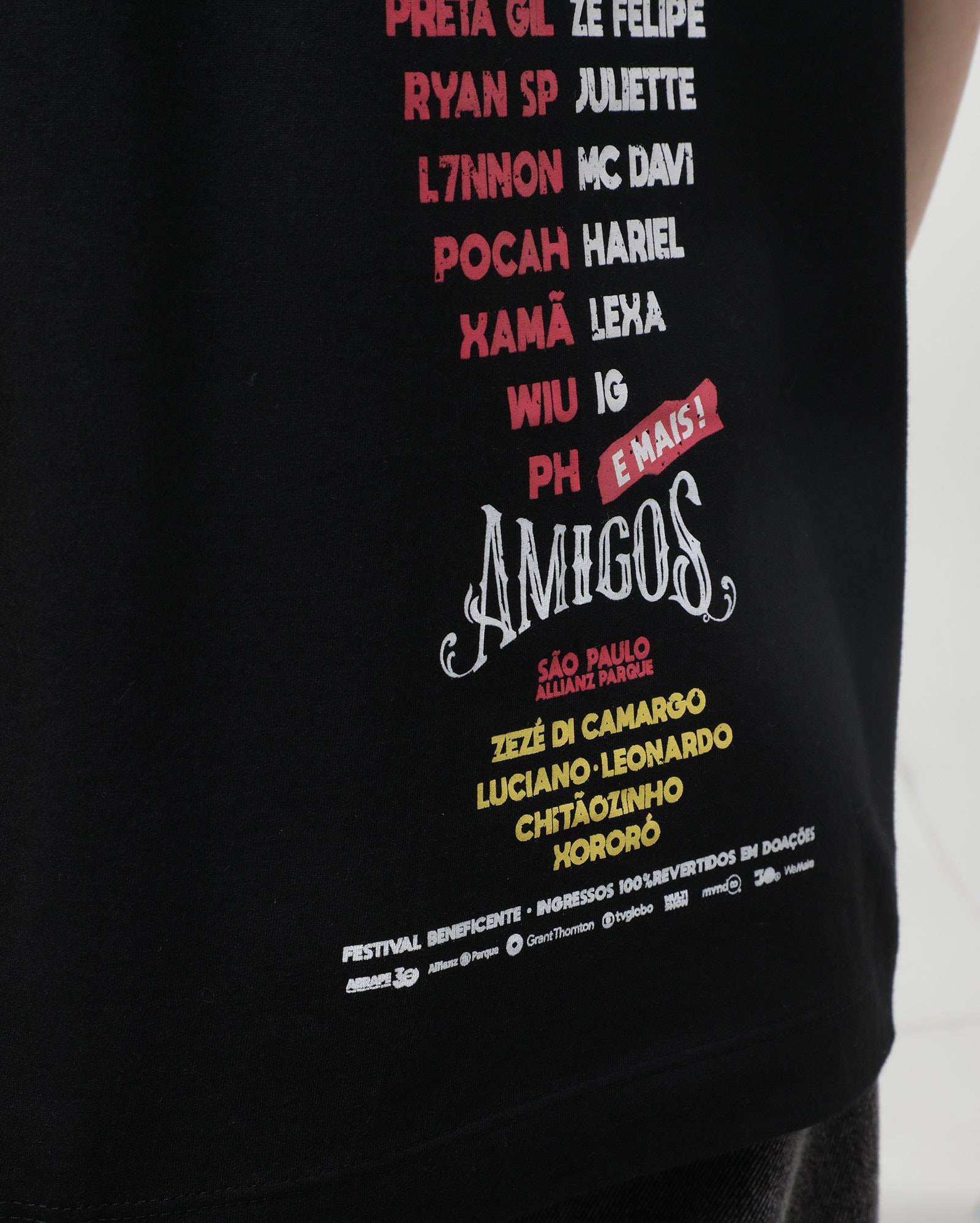 Camiseta oversized manga curta festival Salve o Sul preta | Riachuelo — foto 6