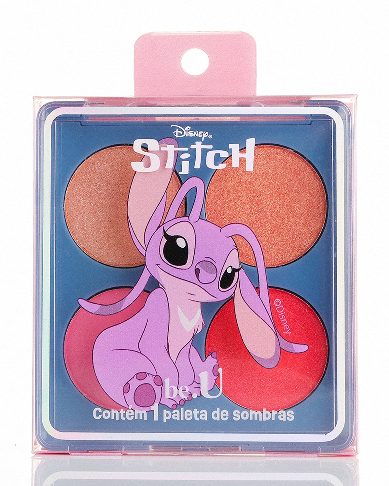 Paleta de sombras 4 cores Angel Stitch 2,5g multicor | be.U by Riachuelo + Disney