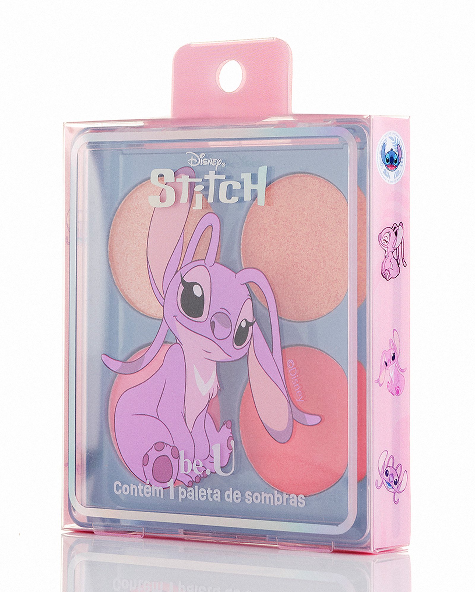 Paleta de sombras 4 cores Angel Stitch 2,5g multicor | be.U by Riachuelo + Disney