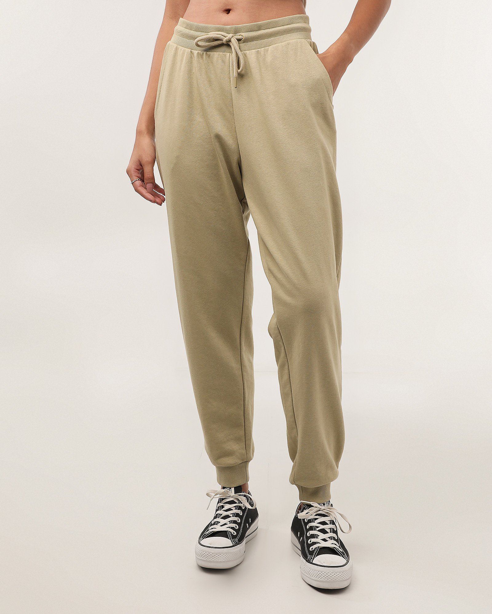 Calça de moletom feminina - Verde Musgo | Pool Basics