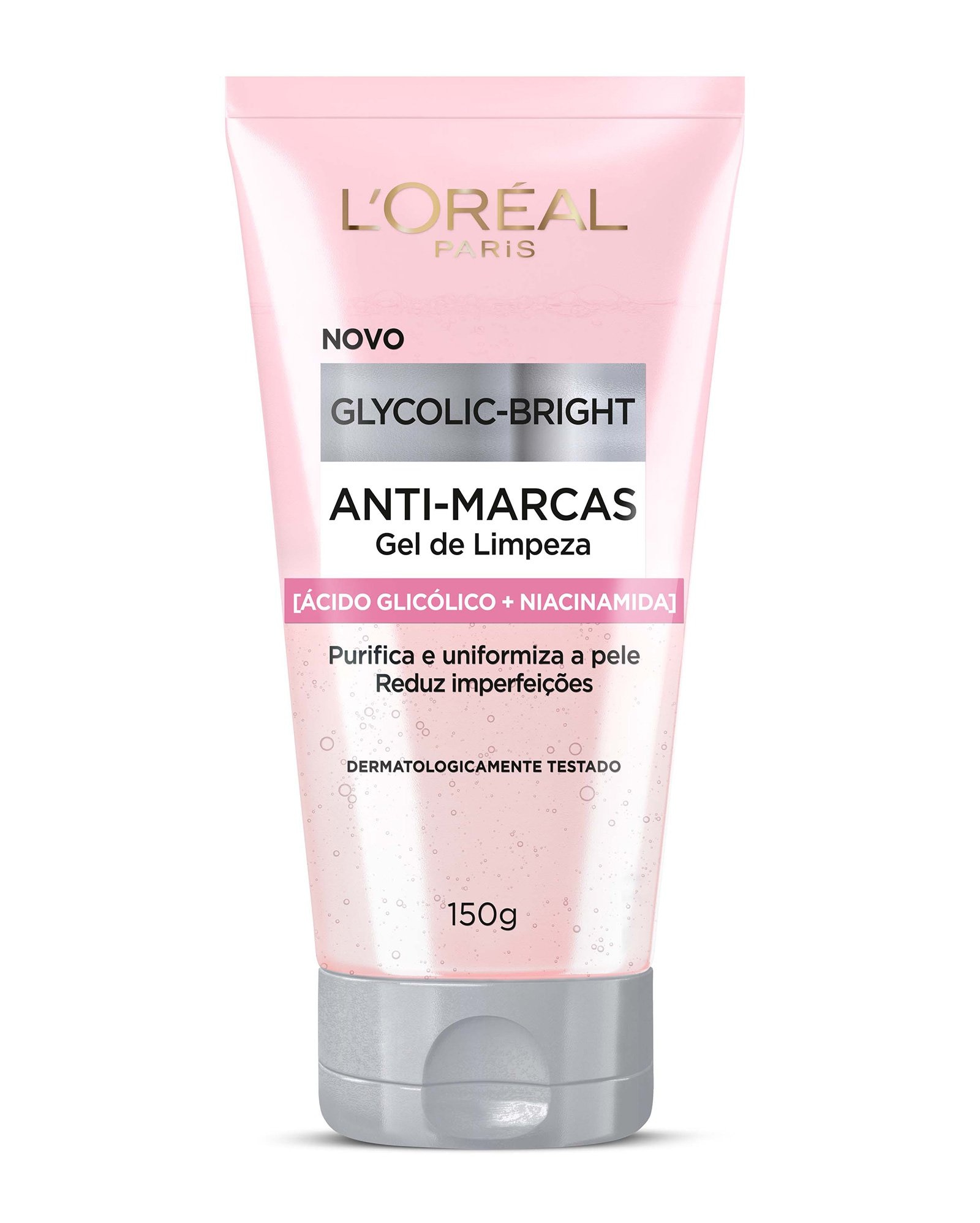 Gel de limpeza anti-marcas Glycolic-Bright 150g | L'Oréal Paris