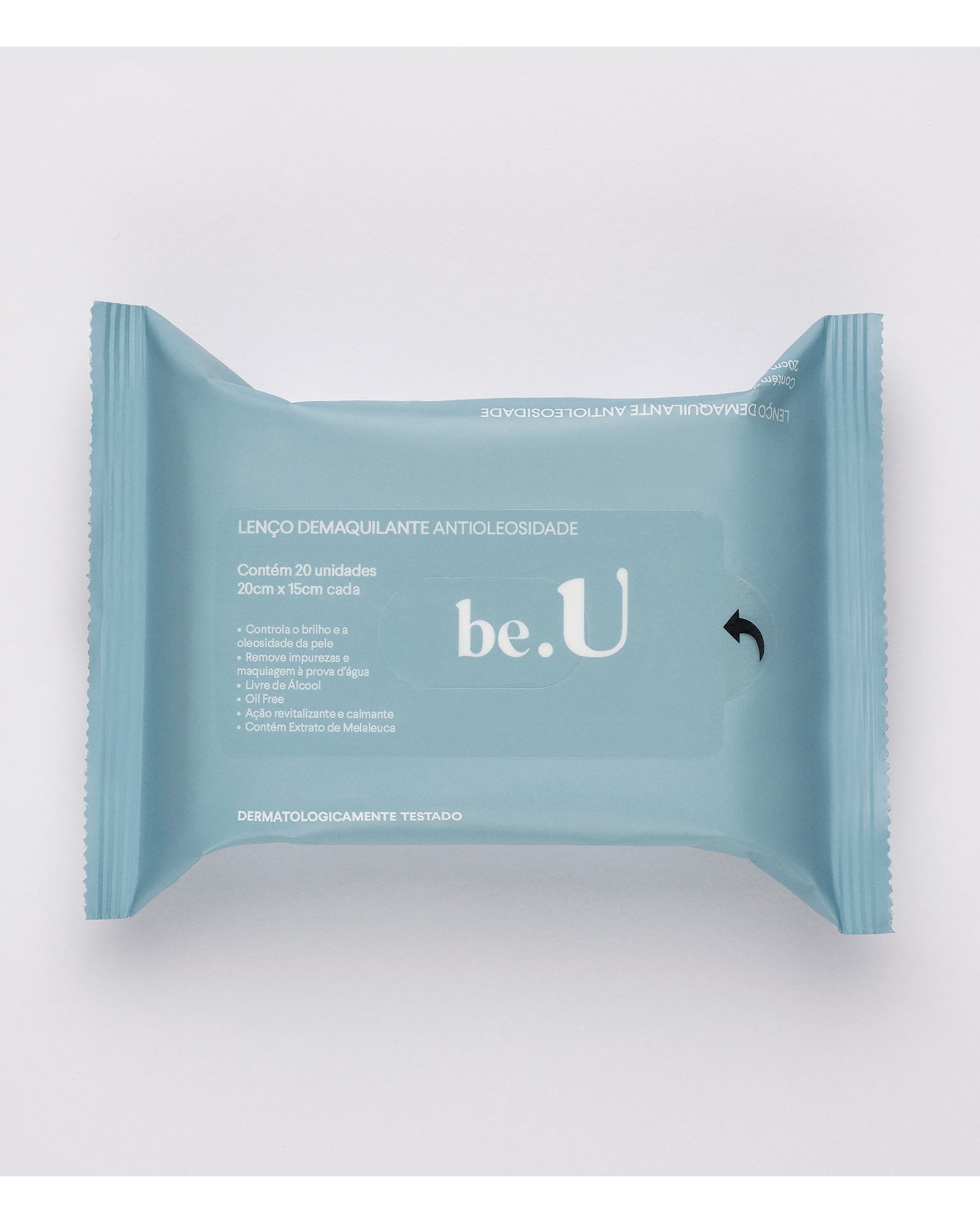 Lenço demaquilante antioleosidade 20 unidades | be.U by Riachuelo