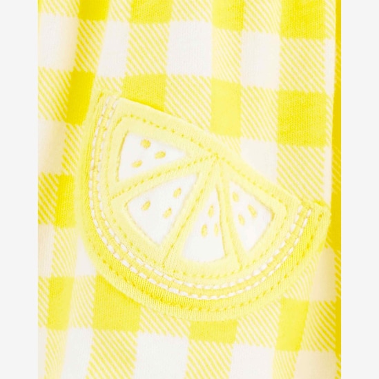 Banho de sol bebê xadrez amarelo | Carter's