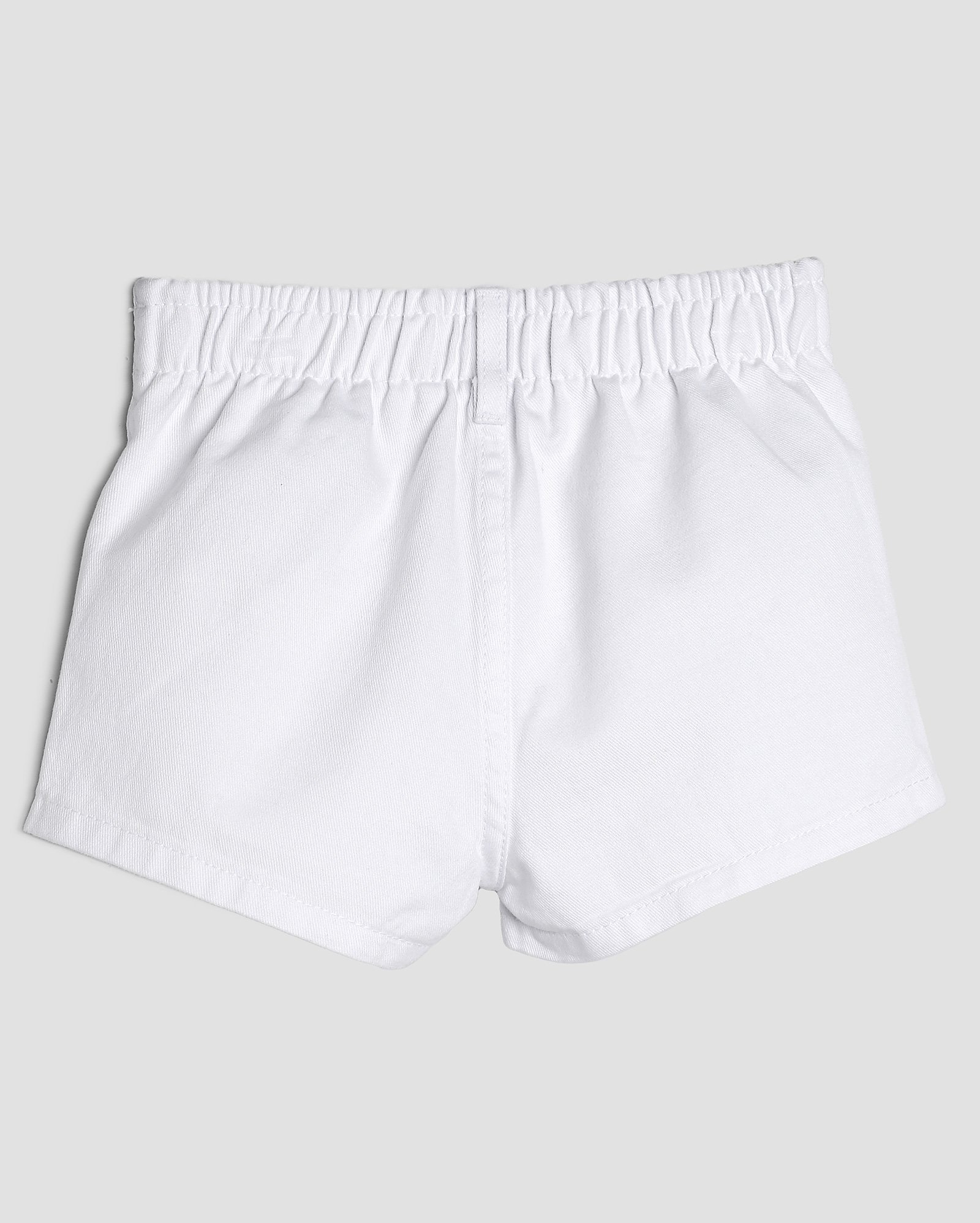 Short sarja infantil bordado arco-íris 4-10A branco | Pool Kids