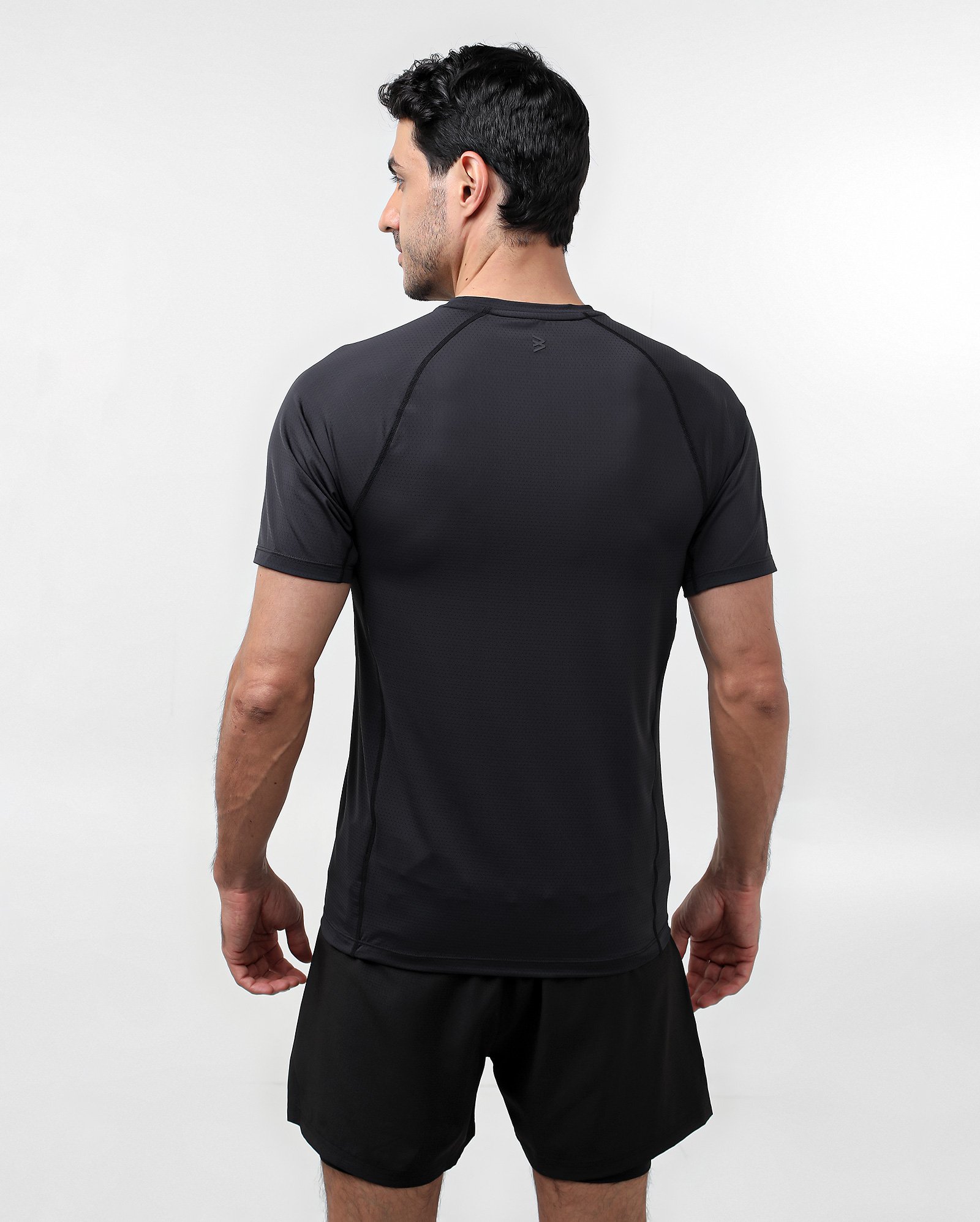 Camiseta masculina treino com poliamida - Preto | Body Work