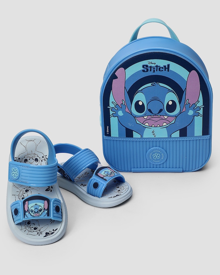 Riachuelo | Sandália infantil Disney Lilo & Stitch com mochila azul ...