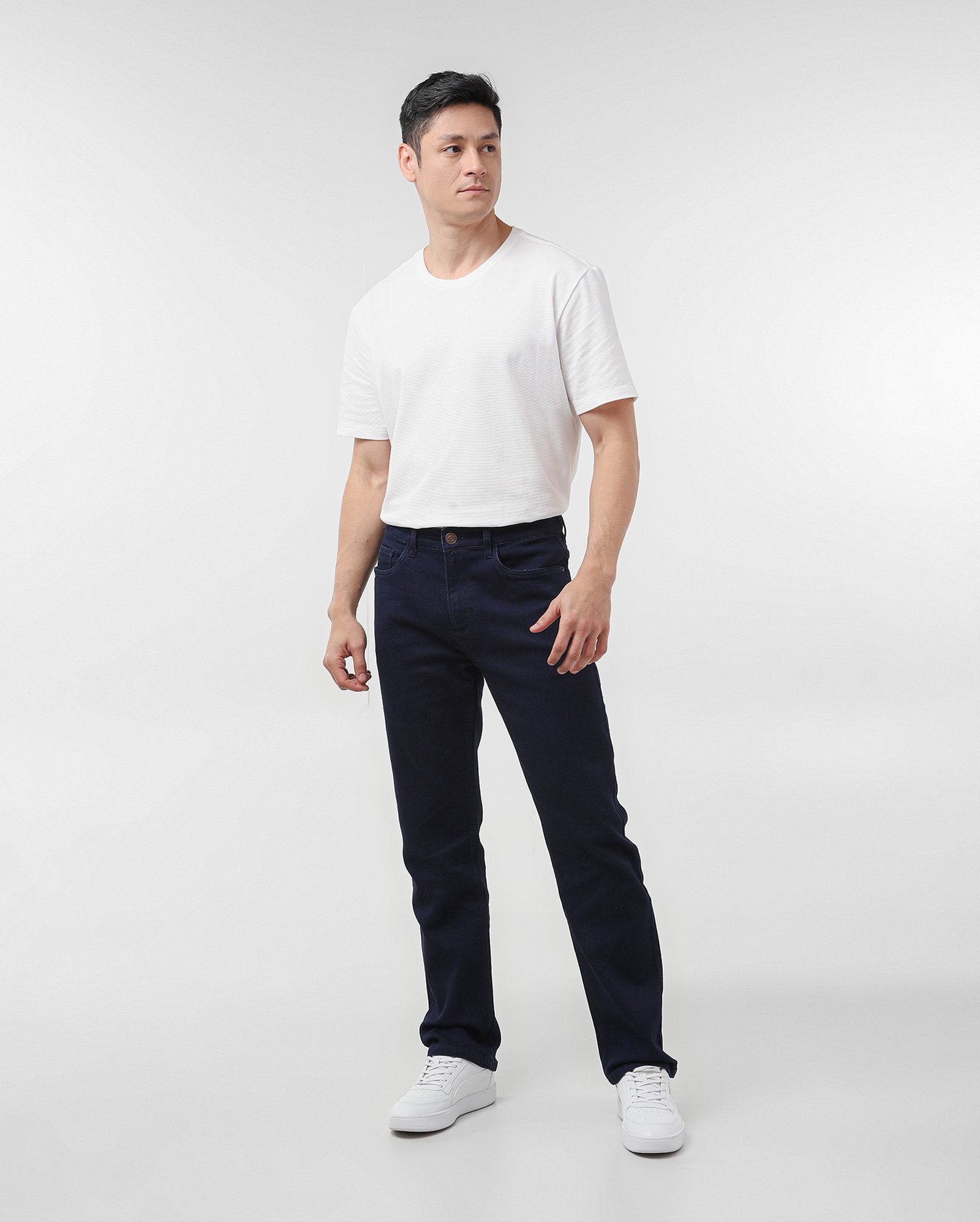Calça jeans masculina Comfy reta denim escuro - Azul Escuro | Pool Jeans