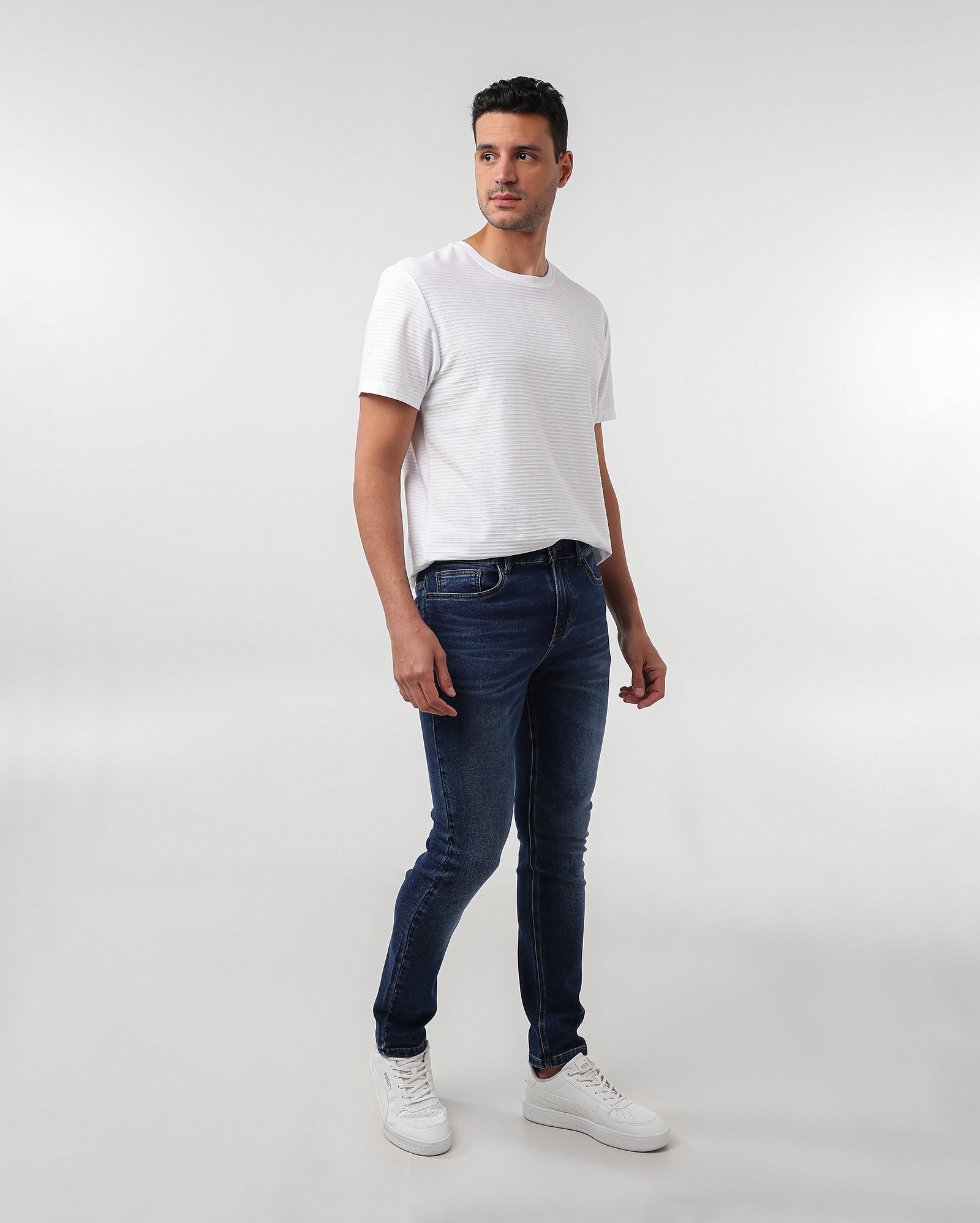 Calça jeans masculina Comfy skinny denim escuro | Pool Jeans