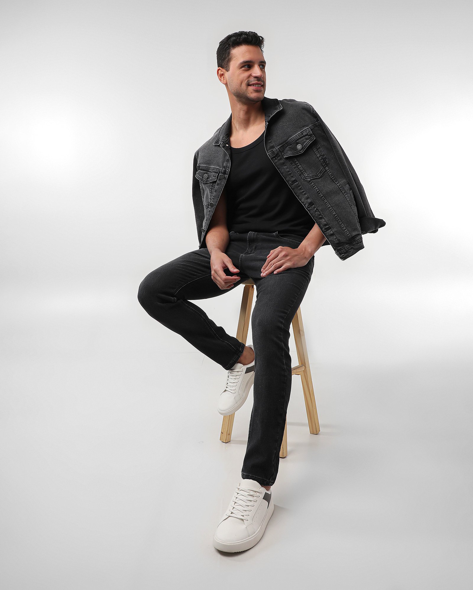 Calça jeans masculina Comfy skinny - Sarja Black | Pool Jeans