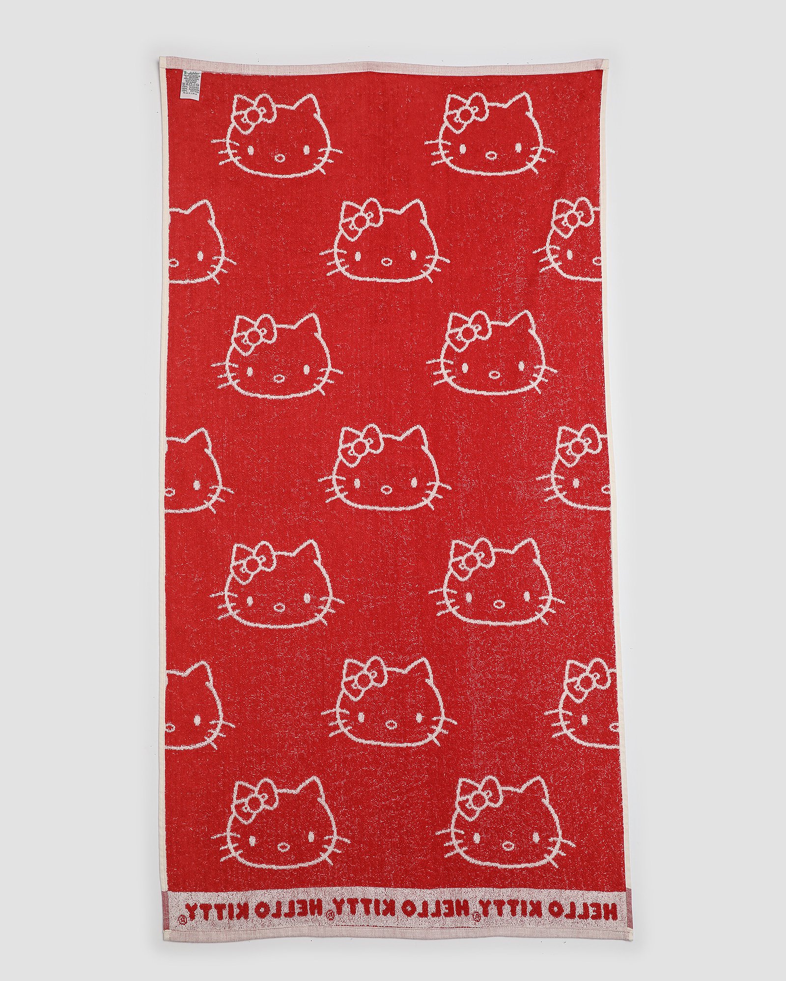 Toalha de banho Hello Kitty fio tinto bege | Sanrio + Casa Riachuelo