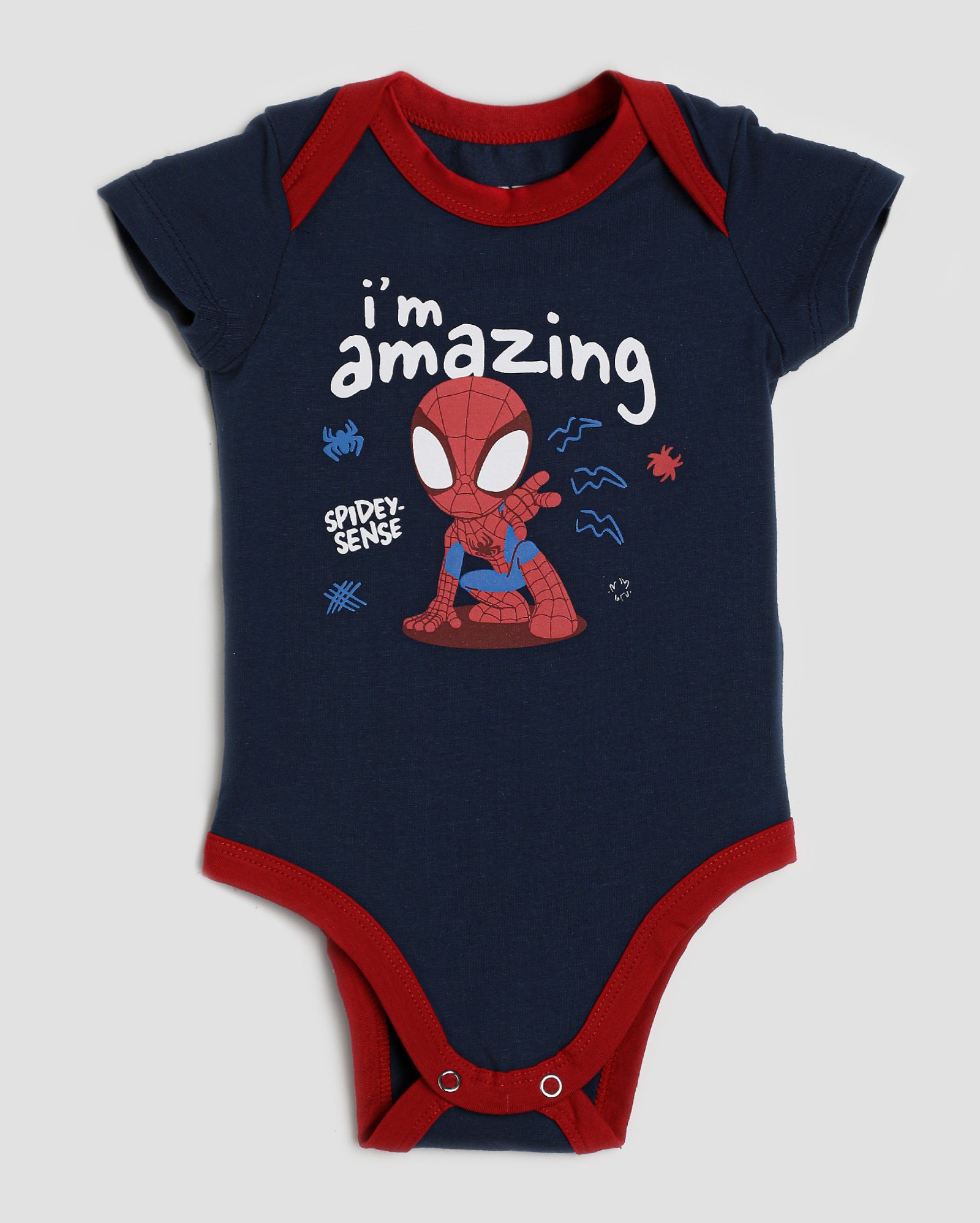 Body bebê amazing Homem-Aranha azul | FANLAB
