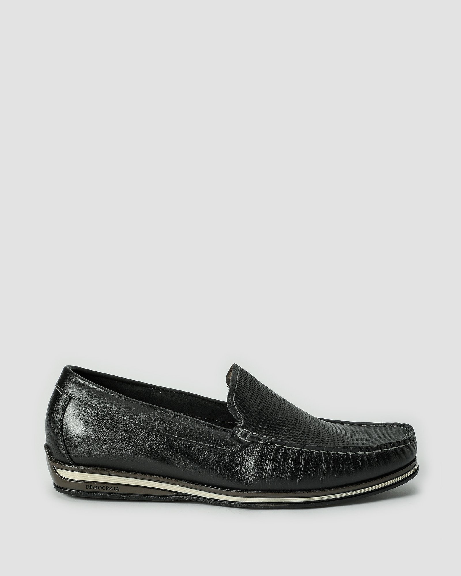 Sapato dockside masculino Ted preto | Democrata