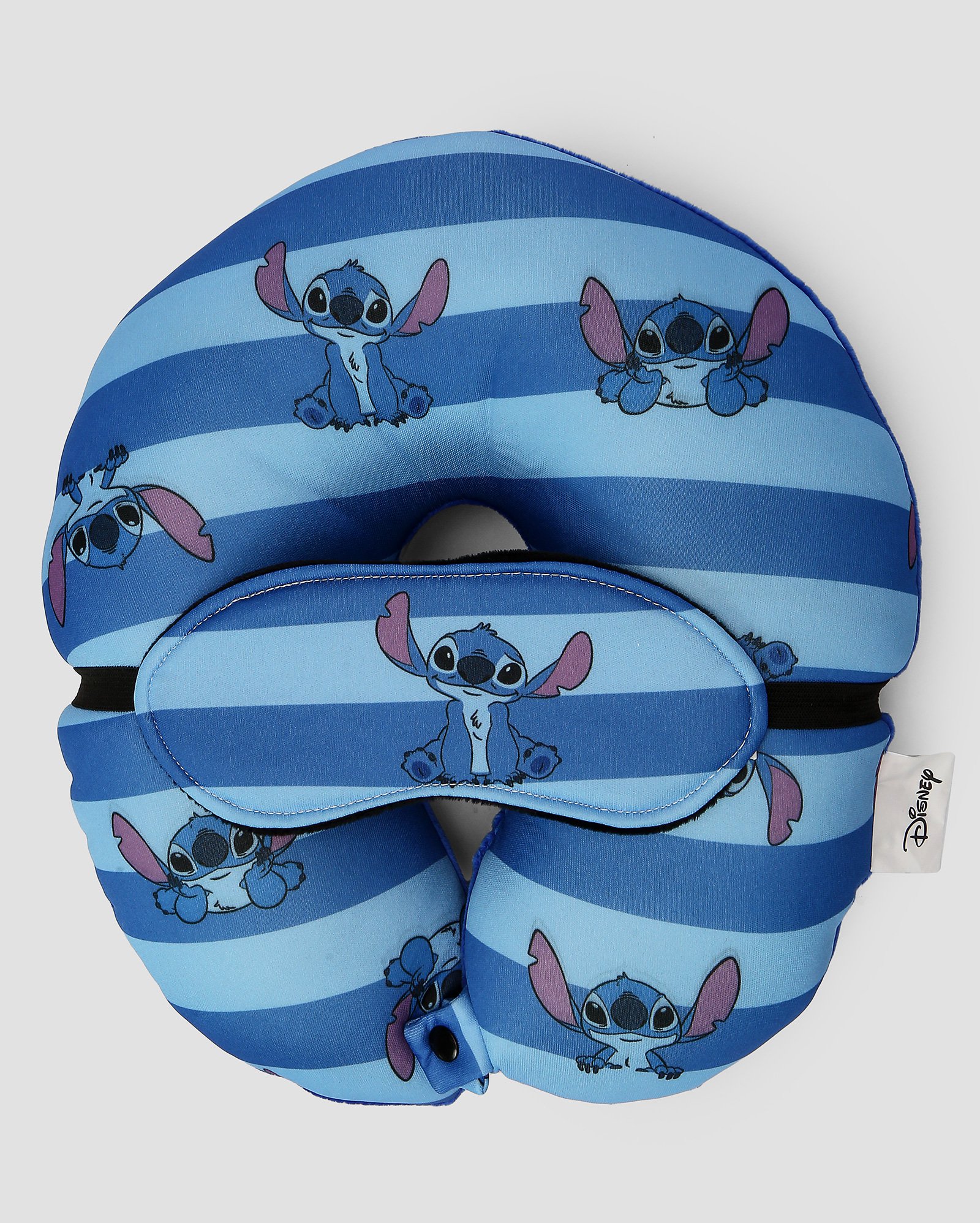 Almofada de pescoço Stitch + tapa olho azul | Casa Riachuelo